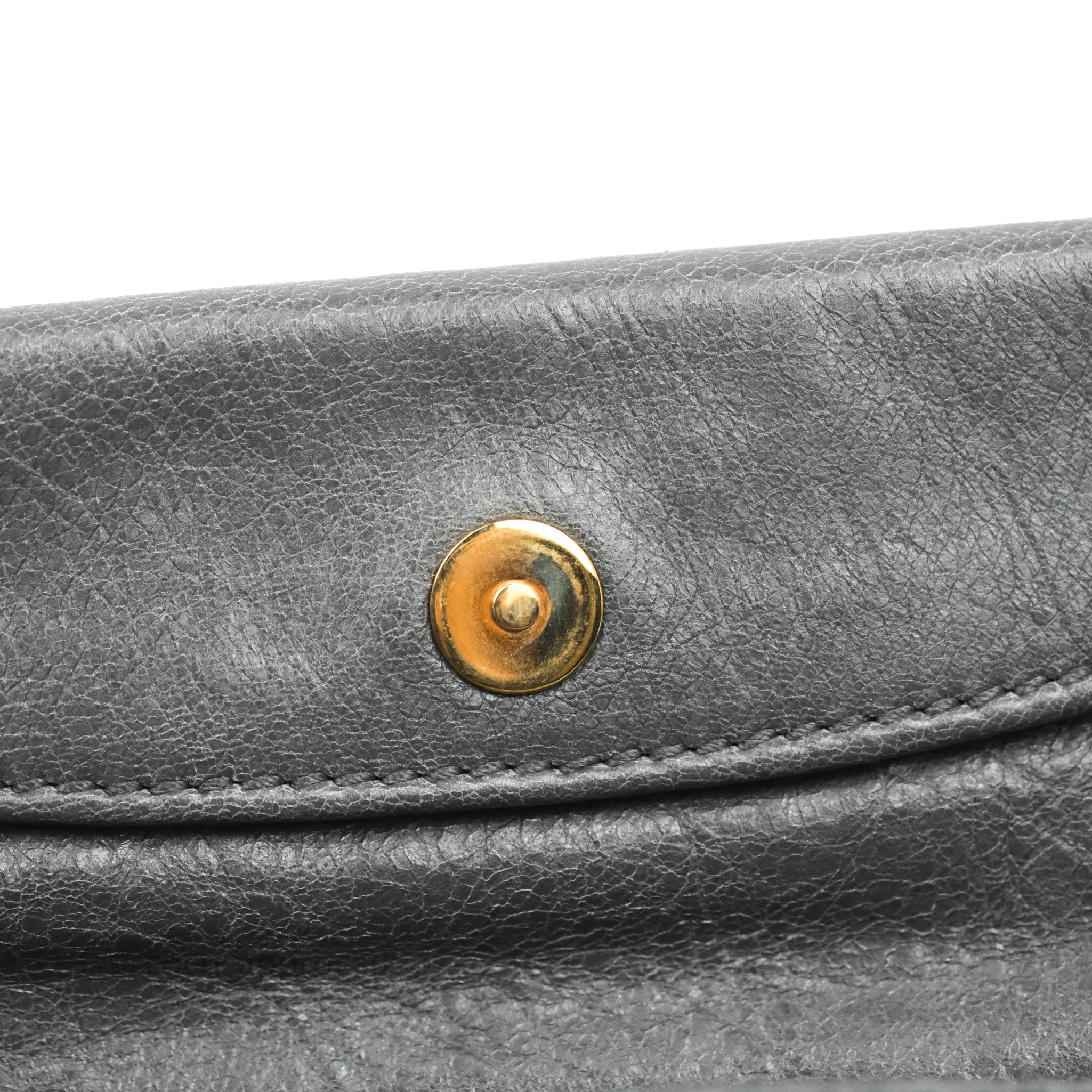 Balenciaga Classic Gold Hardware Envelope Strap Clutch Bag - Grey Luxury Crossbody Purse for Women | Perfect for Evening Parties, Date Nights & Special Occasions