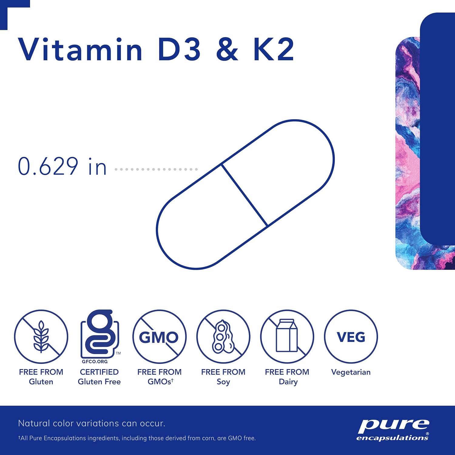 Pure Encapsulations Vitamin D3 & K2 Supplement - 120 Capsules (VDK41) for Immune Support & Bone Health | Supports Heart Health & Calcium Absorption