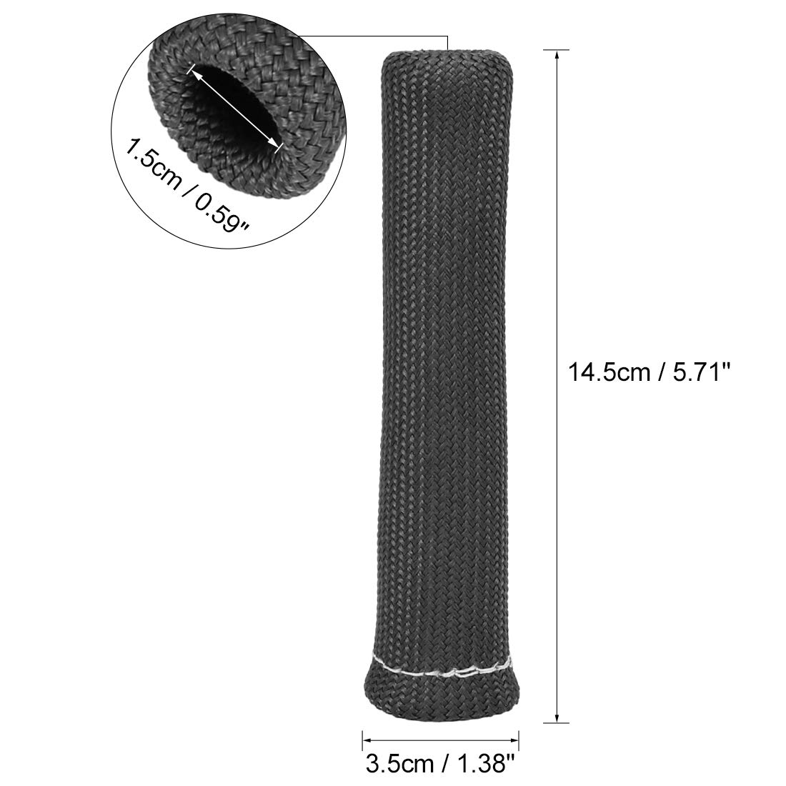 X AUTOHAUX 4 Pcs Black Spark Plug Wire Boots - 1800°F Heat Shield Protector Sleeve for Car, Truck & SUV - High Temperature Resistance for Engine Performance & Maintenance (Ideal for DIY Auto Repair & Tuning)