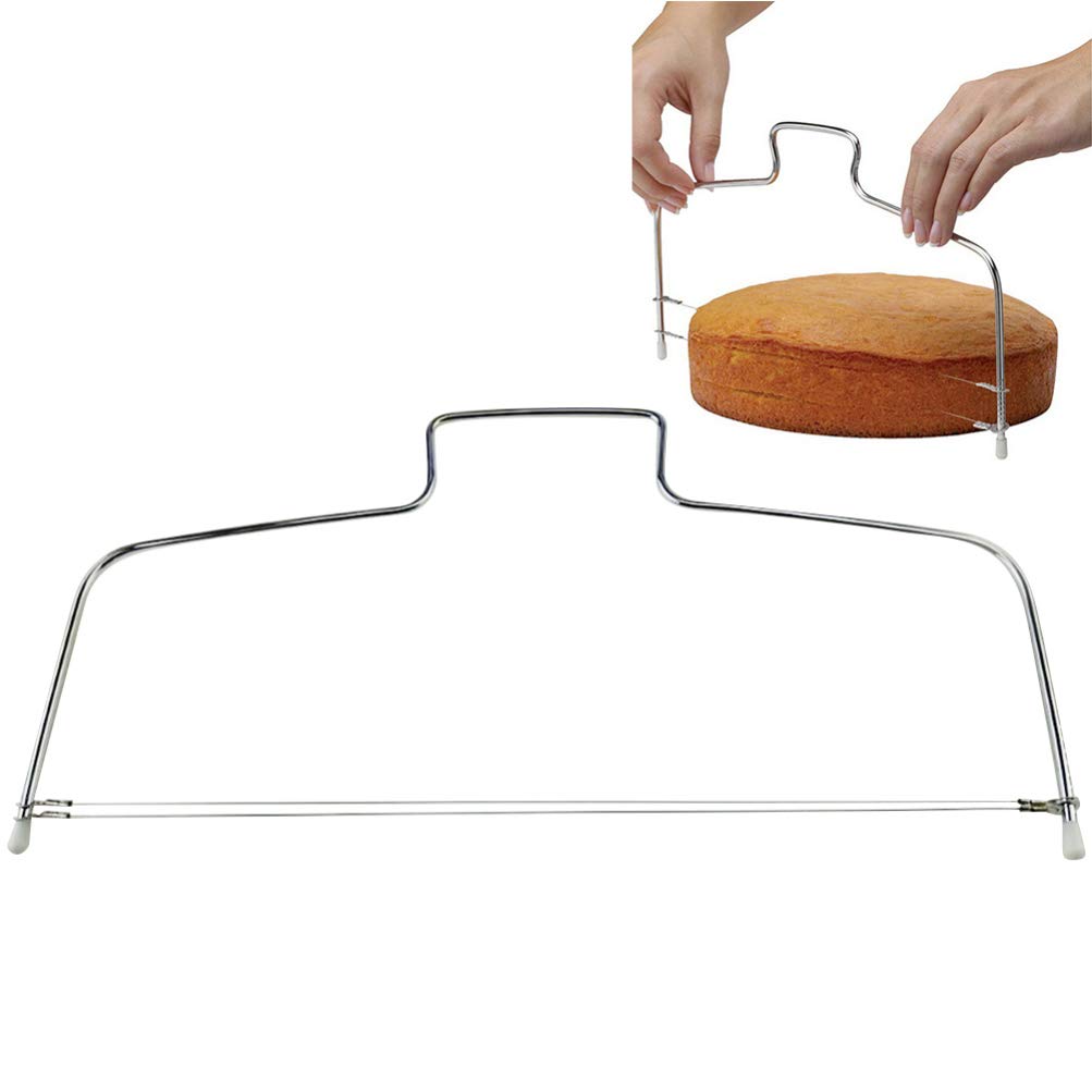 Hemoton 2-Pack Stainless Steel Cake Cutting Wires - Professional Layer Cake Slicer & Pie Cutter Tool for Perfectly Even Cake Divider, Icing Leveler, Toast Slicer - Ideal for Birthday Cakes, Wedding Cakes & Baking Enthusiasts