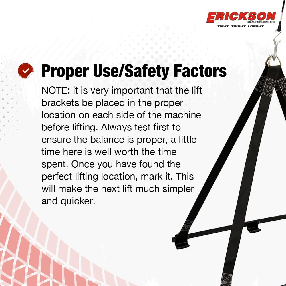 Erickson 02000 Heavy Duty Personal Watercraft Lift Sling - 1000 lb Capacity for Jet Skis, Boats & Marine Equipment - Perfect for Dock, Marina & Watercraft Storage