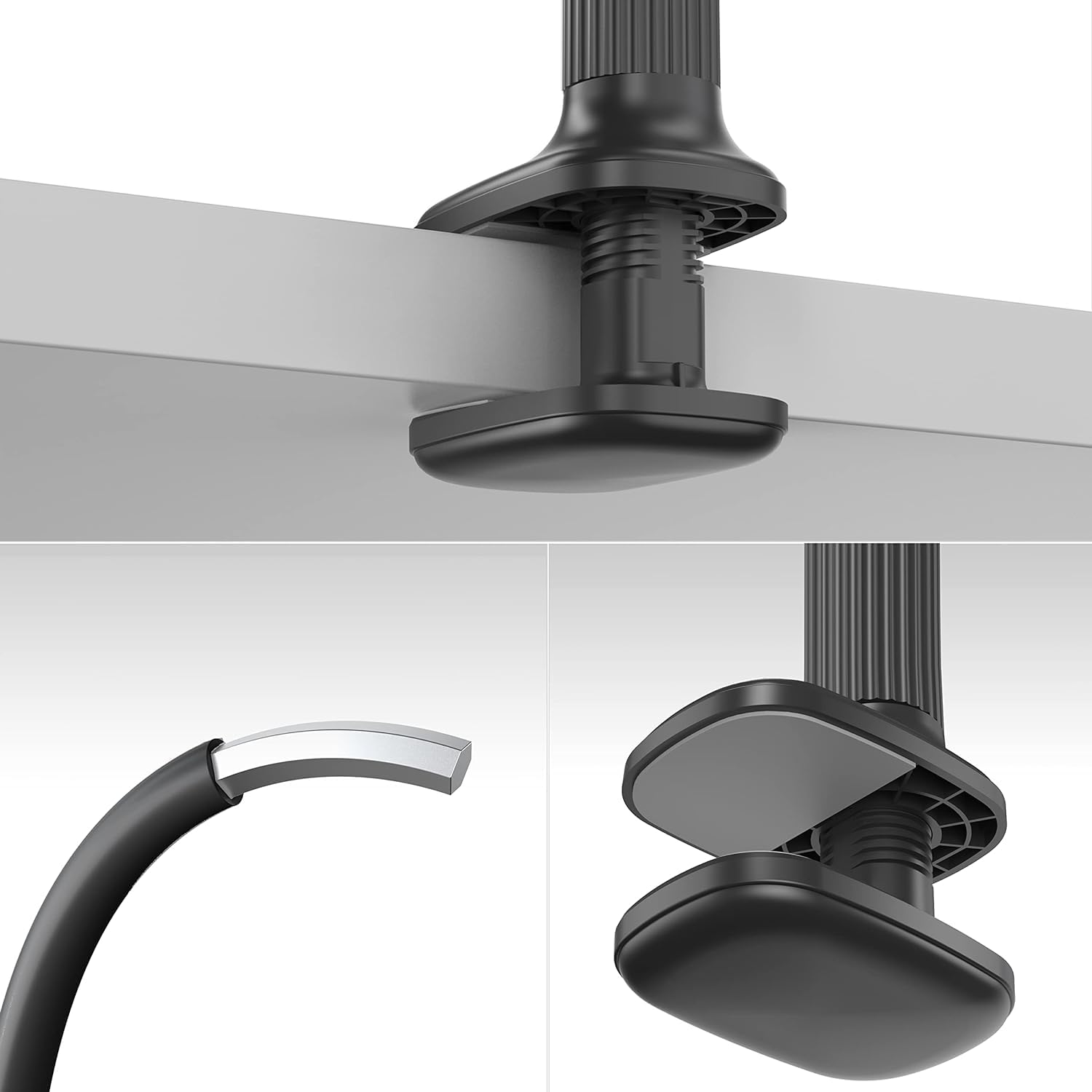 Adjustable Goose Neck Tablet & Phone Stand Holder - Compatible with iPad, iPhone, Nintendo Switch, Kindle & More (39 Inch, Black) - Perfect for Bed, Desk, Kitchen & Office Use