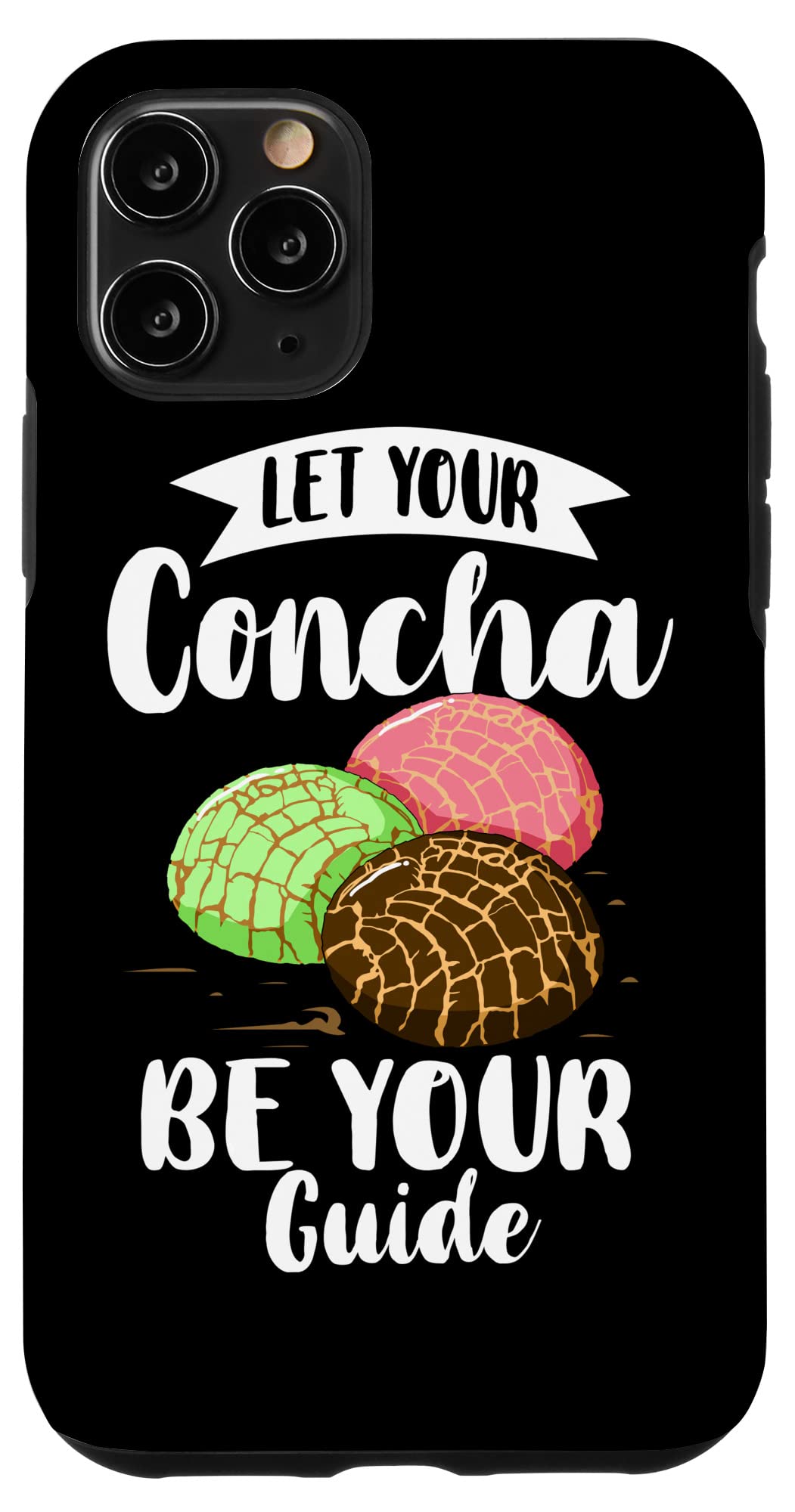 iPhone 11 Pro Case - Mexican Concha Bread Design Cute Phone Cover | Perfect for Food Lovers, Mexican Culture Enthusiasts & Unique Gift Ideas