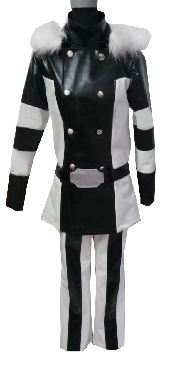 Cosnew Anime Squalo Ten Years Later Uniform Cosplay Costume - High Quality Replica for Anime Conventions & Halloween Parties