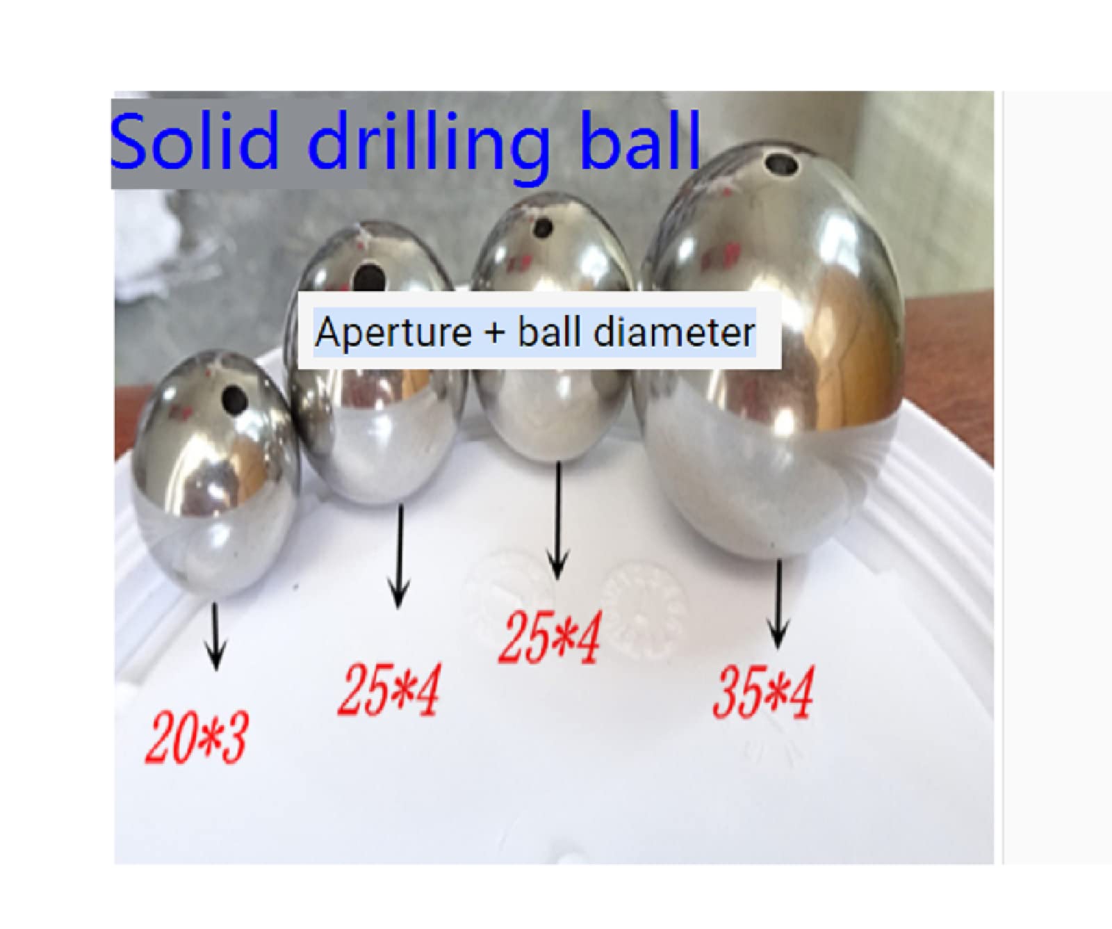35mm Stainless Steel Drill Ball - 2PCS Half Hole Depth Nut Balls for DIY, Jewelry Making & Metalworking (3mm-16mm, ½ Depth Hole, M3512mm) - Perfect for Cabinet Hardware, Decorative Projects & Industrial Applications