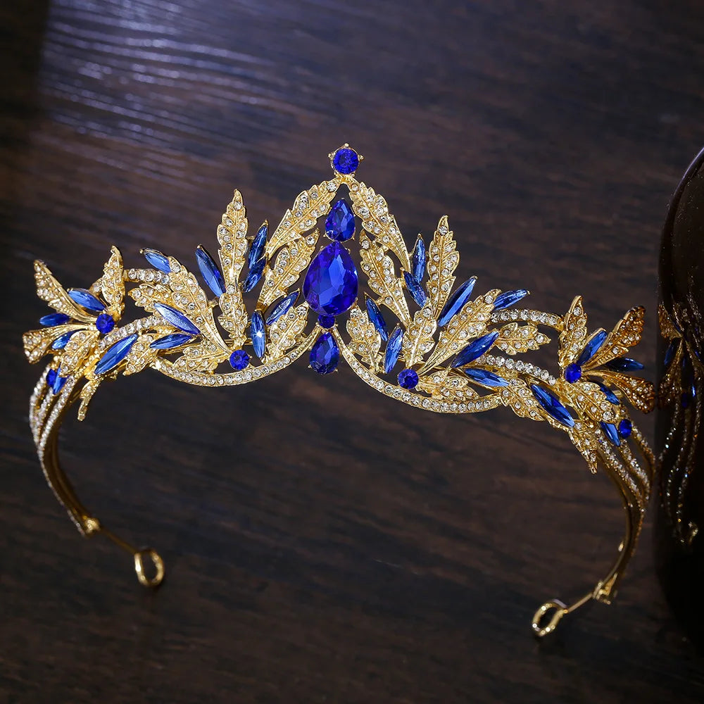 Elegant Fall Leaf Tiara Headband for Women - Nature-Inspired Hair Accessory for Autumn Weddings, Halloween Costumes & Boho Fashion