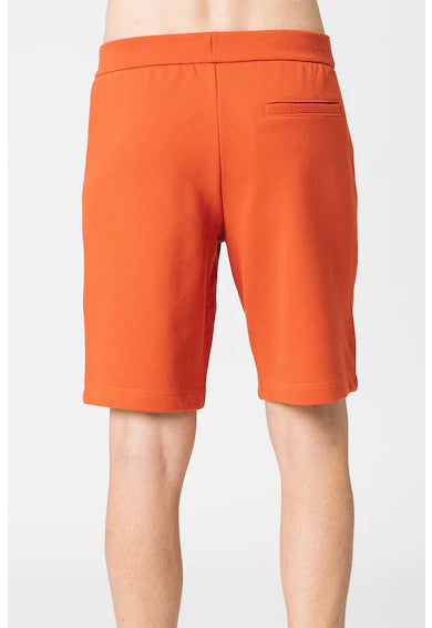 Armani Exchange Men's Orange Shorts with Triple Pockets - Casual Summer Shorts for Beach, Gym, and Outdoor Activities