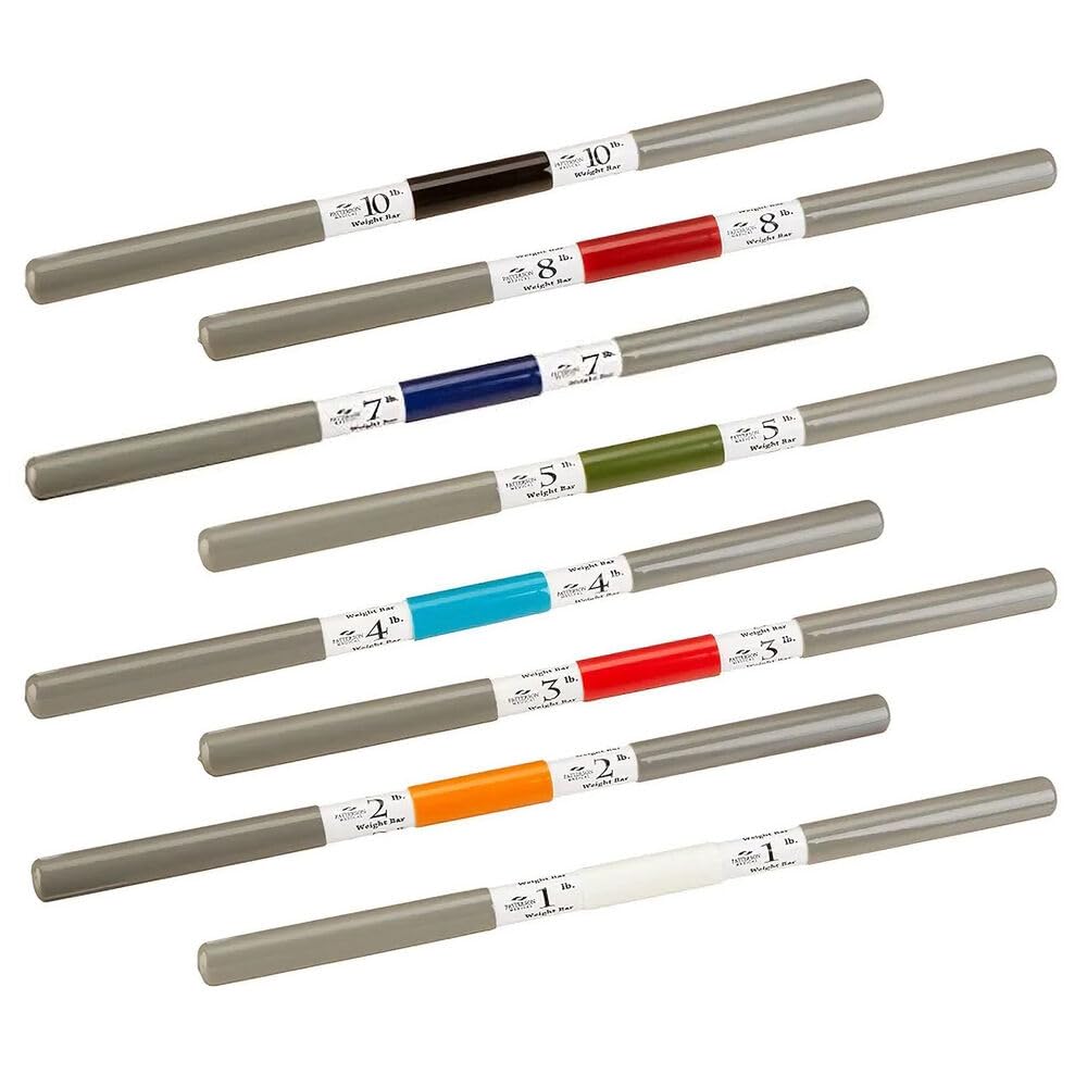 Sammons Preston Rehab Weight Bars - 2lbs Orange Therapy & Exercise Equipment for Men, Women & Seniors - Color-Coded Medical Recovery Aid for Home & Clinical Use - Perfect for Physical Therapy & Strength Training