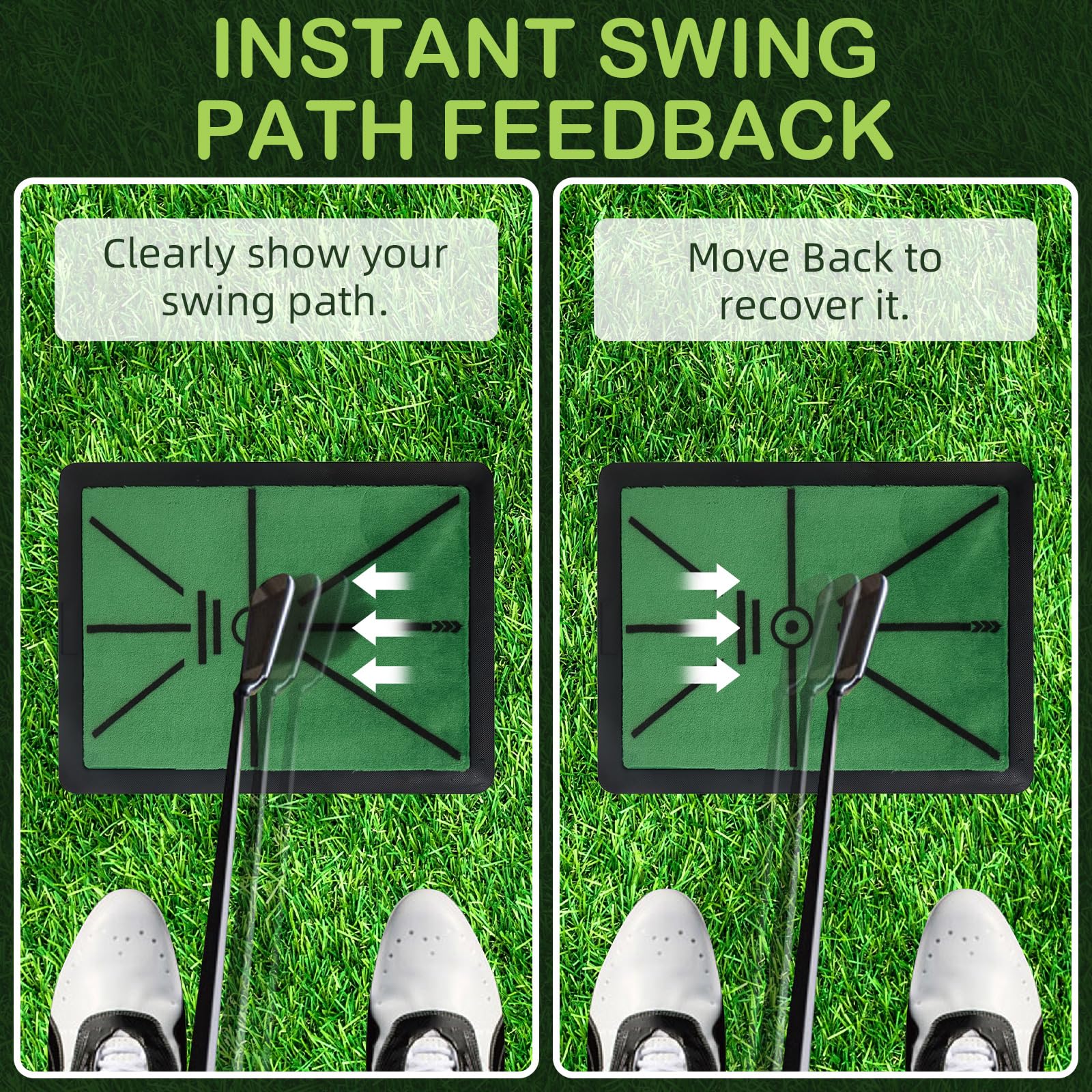 2 Pack Golf Hitting Mats - 17