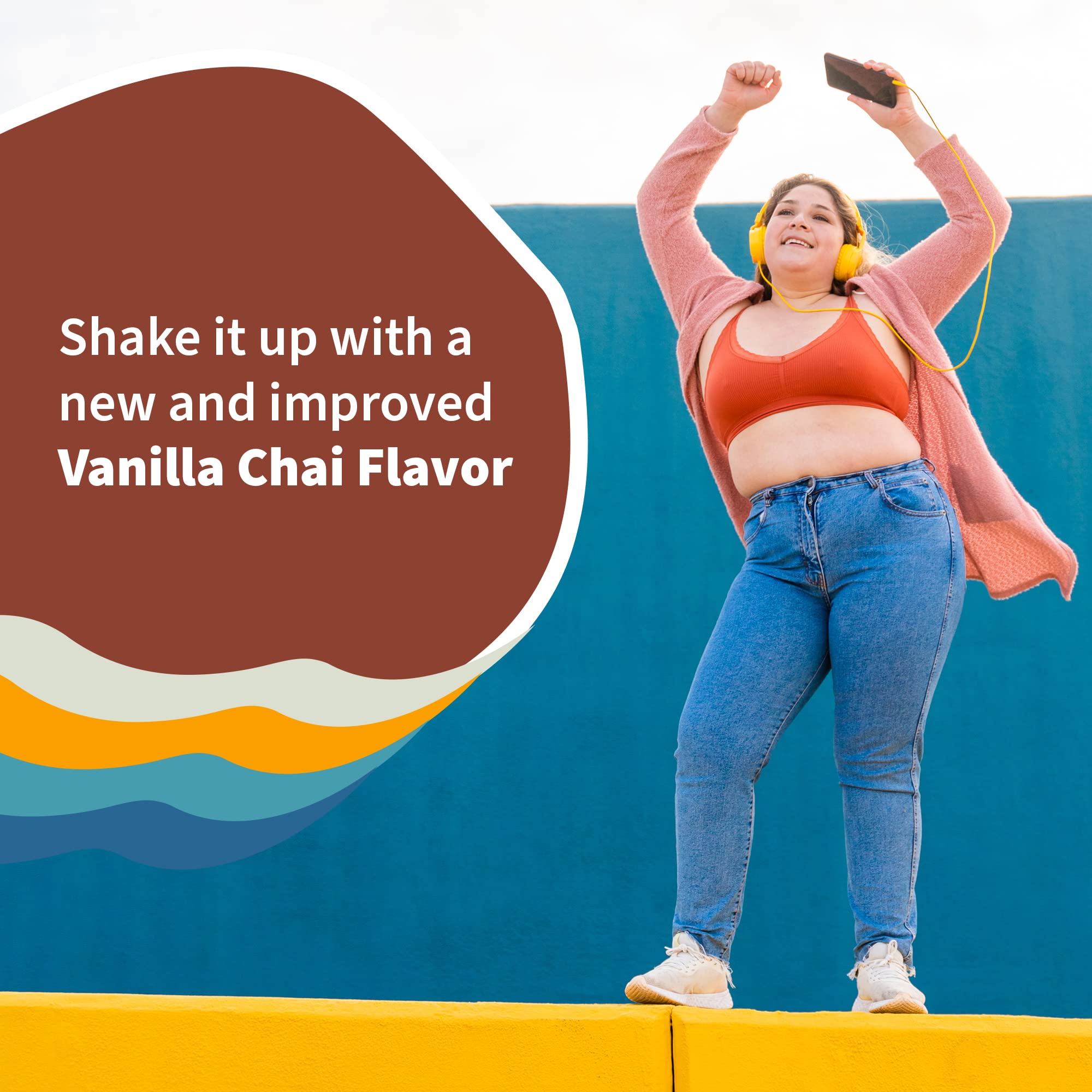 Garden of Life Vegan Protein Powder - Organic Raw Meal Replacement Shake with Plant-Based Pea Protein, Sprouts, Greens & Probiotics | Vanilla Chai Flavor | Dairy-Free, 14 Servings | Perfect for Post-Workout Recovery, Weight Management & Healthy Breakfast Smoothies