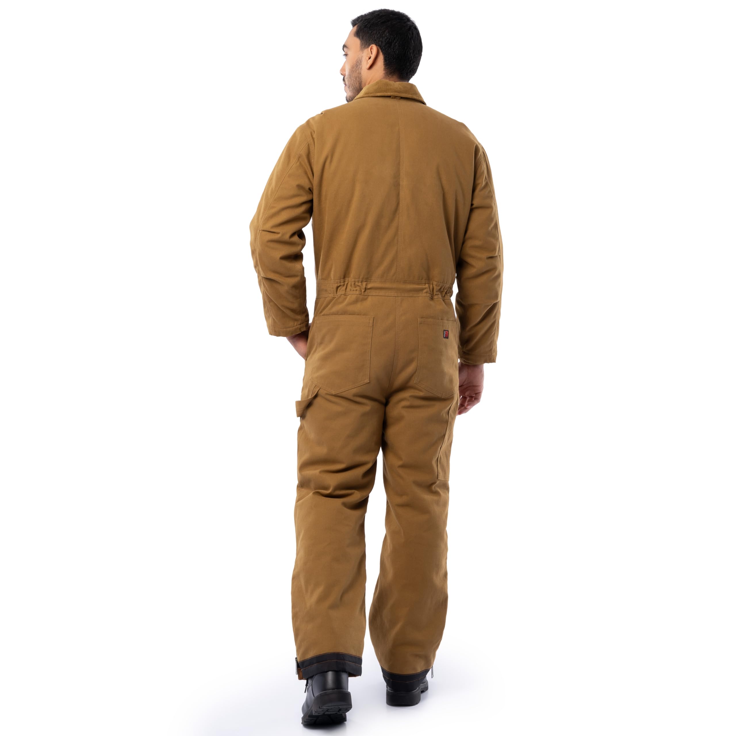 Wrangler Men's Insulated Duck Coverall - Heavy Duty Winter Workwear for Hunting, Farming & Outdoor Activities
