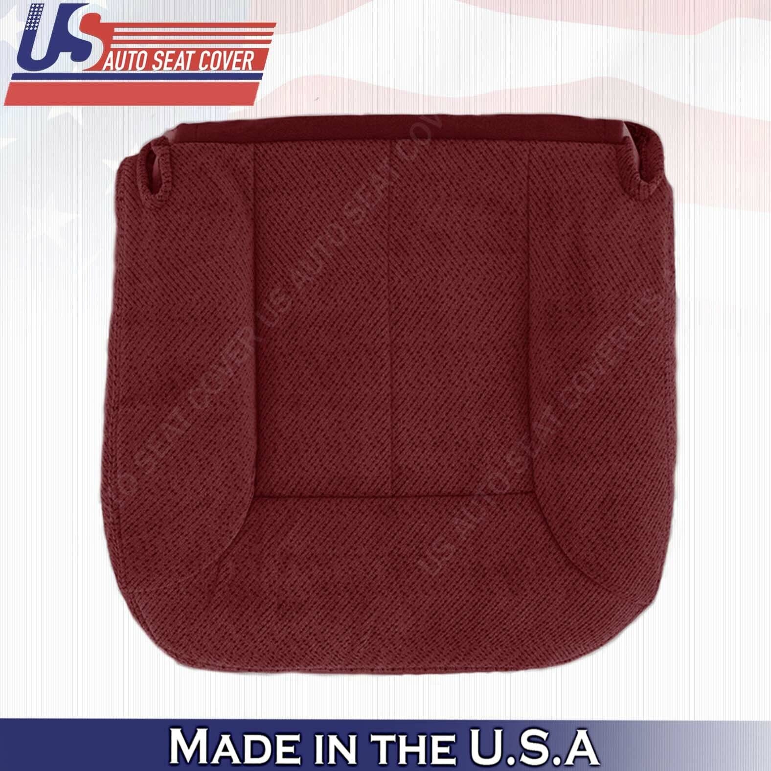 1995-1999 Chevy/GMC Truck Bottom Seat Covers - Driver & Passenger Side, Ruby Red Cloth | Durable & Comfortable for Daily Driving & Road Trips