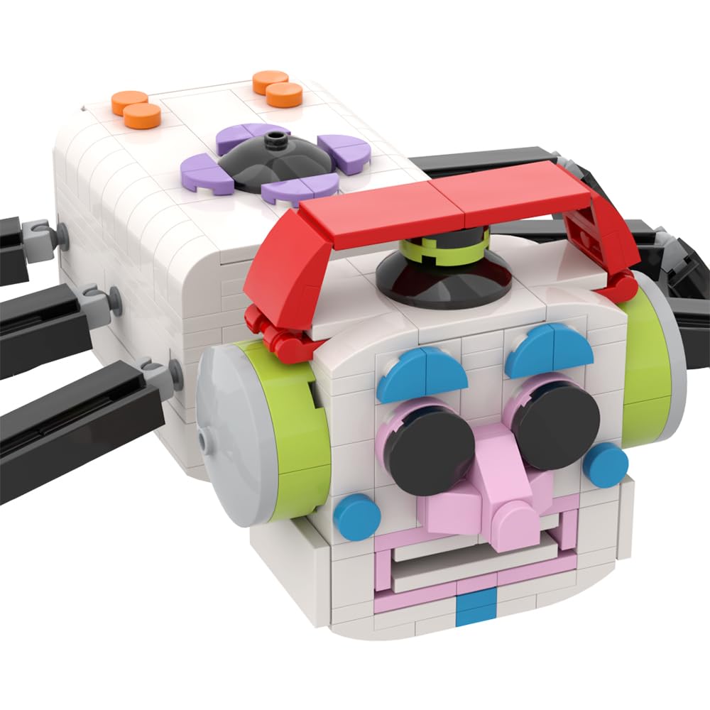 Five Nights at Freddy's DJ Music Man Building Blocks Set - 492PCS Horror Security Breach Monster Robot Action Figure Model Toy for Kids & Adults | FNAF Fan Collectible Gift for Boys Girls Age 8+ | Birthday Present for Gamers & Horror Enthusiasts
