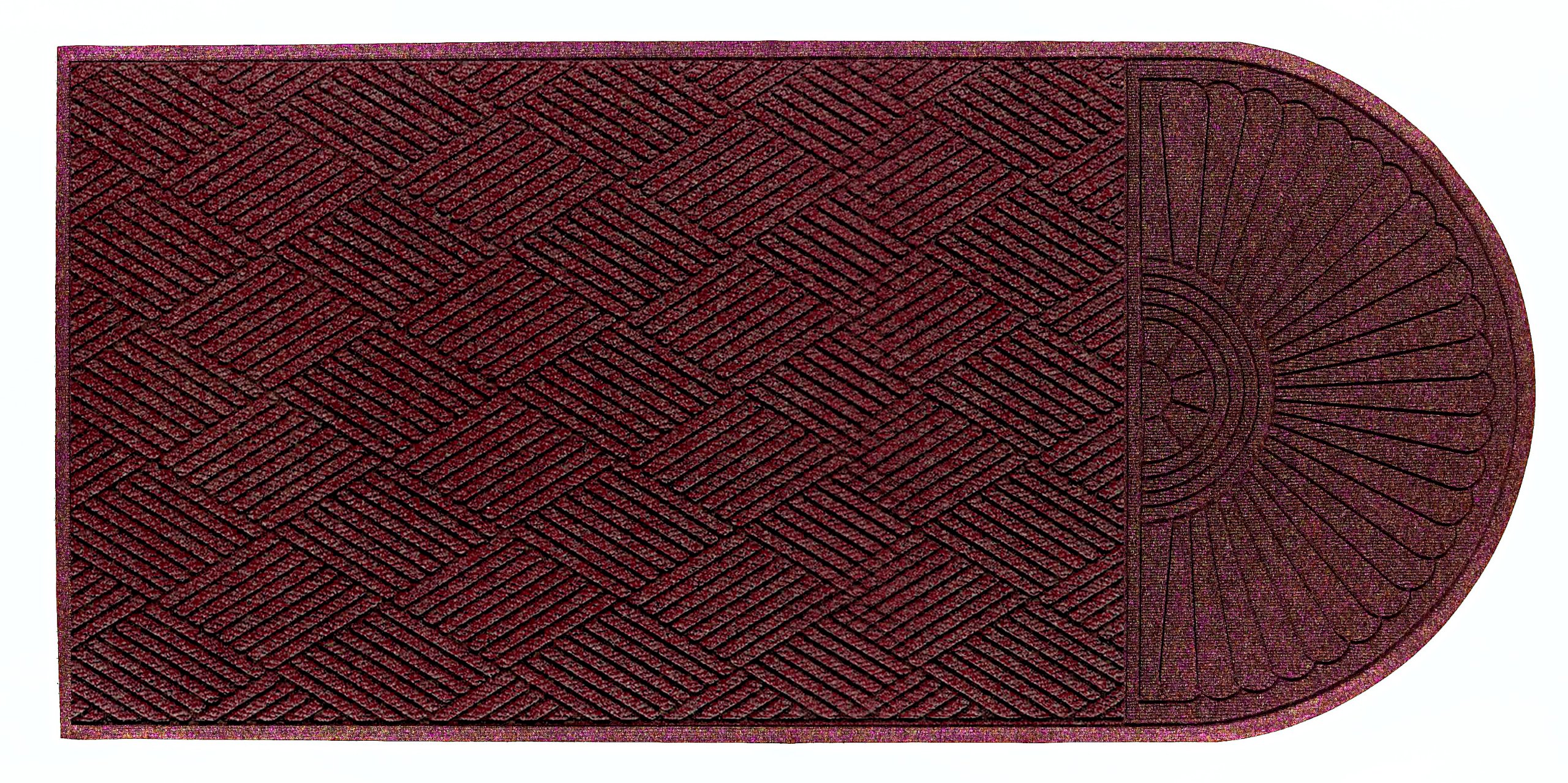 Premium M+A Matting 273 Waterhog Grand Classic Indoor/Outdoor Doormat - 10.5' x 4' Polypropylene Fiber with Non-Slip SBR Rubber Backing (3/8