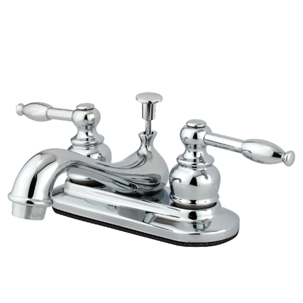 Kingston Brass KB601KL 4-Inch Centerset Bathroom Faucet - Modern Water-Saving Design for Sink, Vanity & Powder Room (Oil-Rubbed Bronze Finish) - Perfect for Home, Hotel & Commercial Use