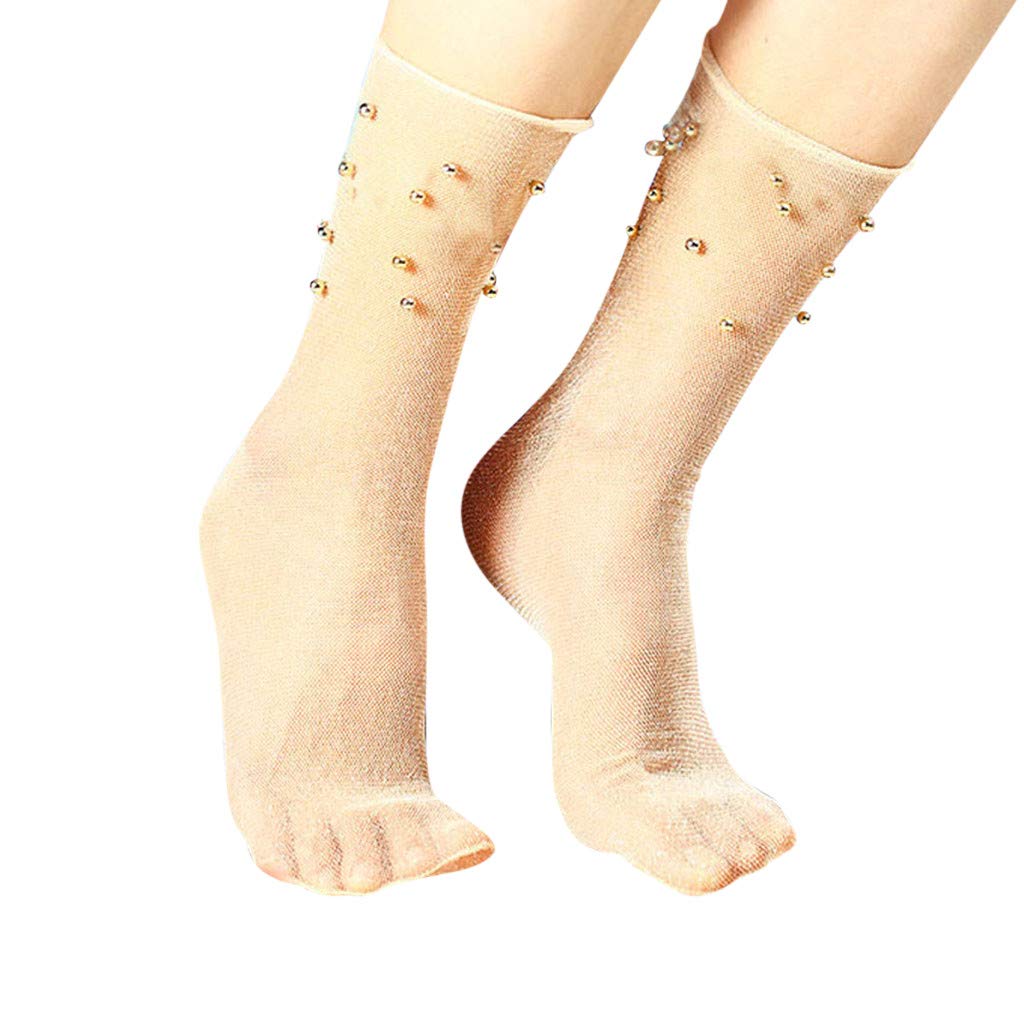 Breathable No Show Socks for Men & Women - Ruffle Fishnet Ankle Socks with Mesh Lace Design in Shiny Silver | Perfect for Sneakers, Loafers & Casual Wear