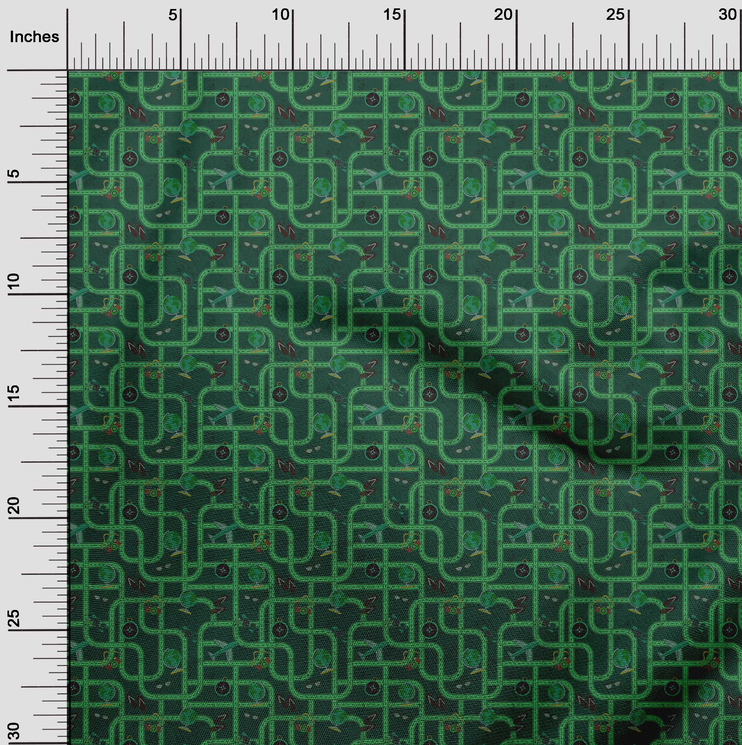 oneOone Rayon Peach Fabric by The Yard - 56 Inch Wide Printed DIY Sewing Material for Clothing, Dresses & Crafts | Perfect for Travel Sewing Projects, Home Decor & Quilting