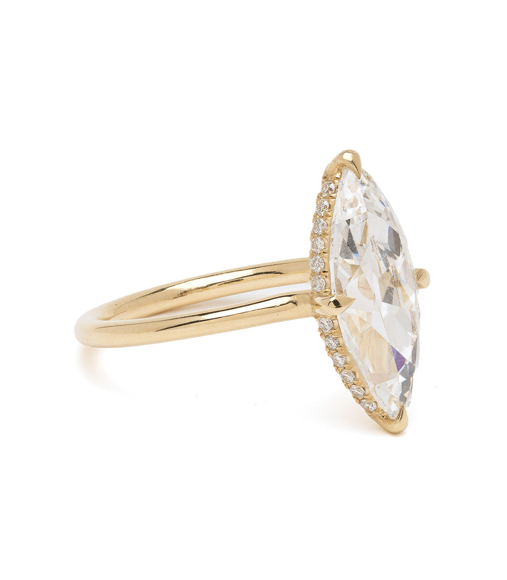 3Ct Marquise Lab Grown Diamond Engagement Ring for Women - Elegant & Unique Wedding Jewelry Gift for Brides, Anniversaries & Special Occasions