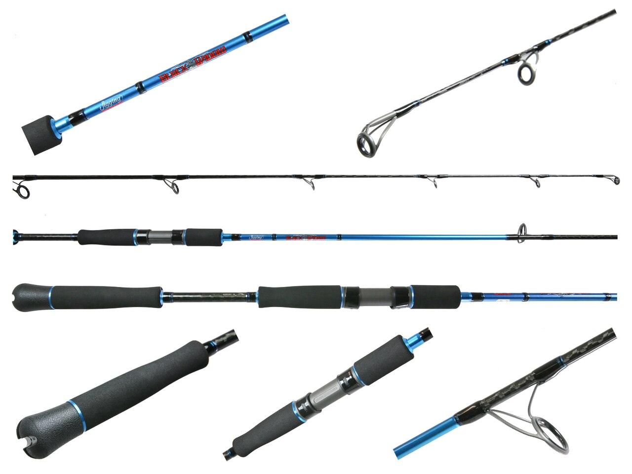 Jigging World Black Widow Inshore Spinning Rod - Lightweight Saltwater Fishing Rod for Bass, Snapper & Flounder | Perfect for Kayak, Pier & Shoreline Fishing