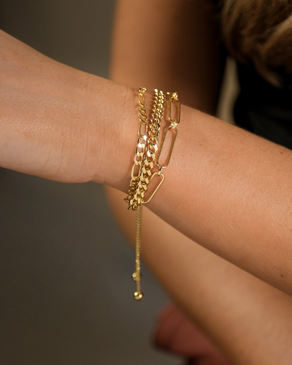 Layered Chain Bolo Bracelet for Women - Adjustable Leather Wrap Bracelet with Beaded Details - Boho Chic Jewelry for Casual Wear, Music Festivals & Everyday Accessories