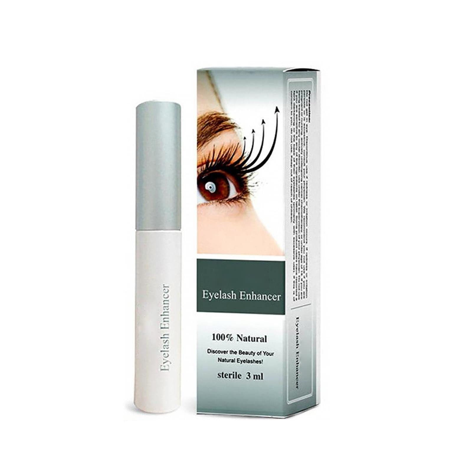 Voberry Eyelash Growth Serum for Longer, Fuller & Thicker Lashes & Brows - Natural Lash Enhancer for Extensions & Daily Use - Perfect for Nighttime Care & Special Occasions (Black)