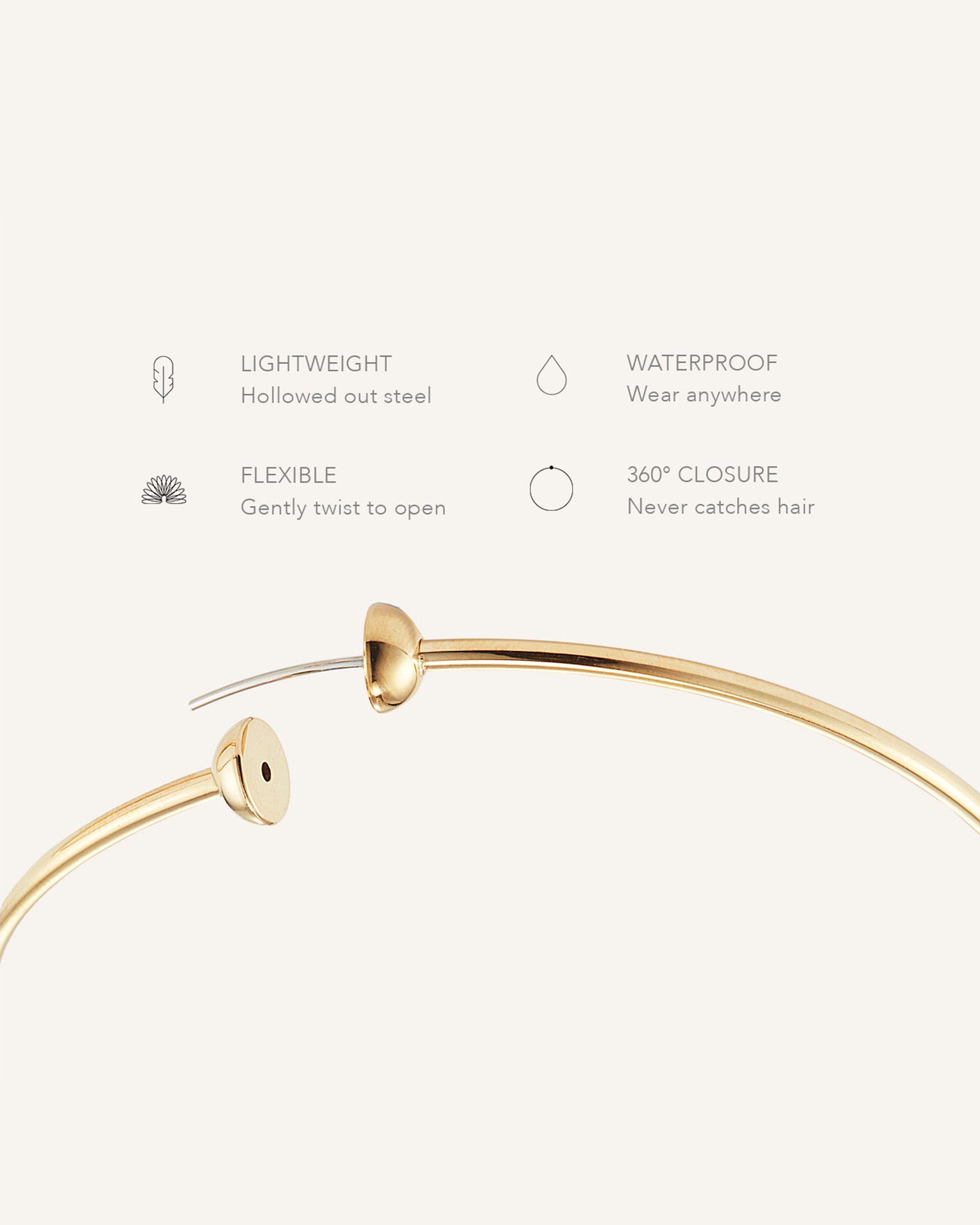 Stylish Icon Hoops Small Gold Earrings - Perfect for Everyday Wear & Special Occasions