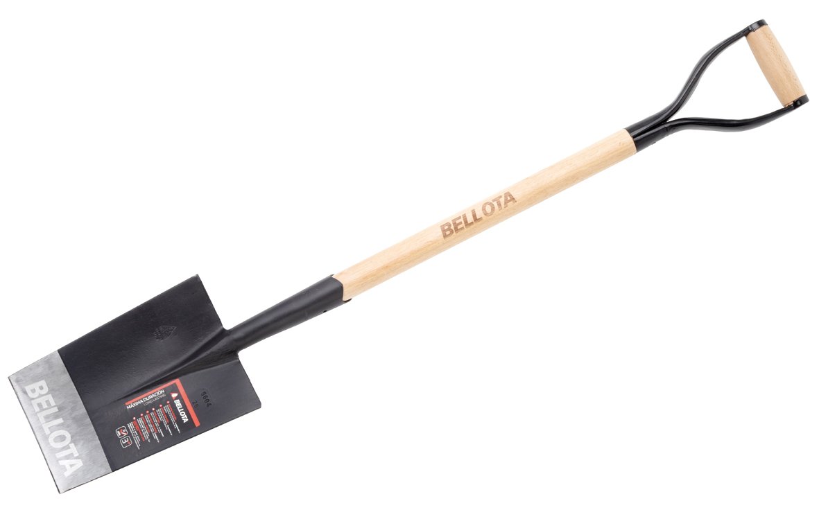 Bellota 5604-24 MA Professional Garden Spade - Heavy Duty Stainless Steel Shovel for Digging, Planting & Landscaping | Perfect for Gardening, Farming & Outdoor Projects
