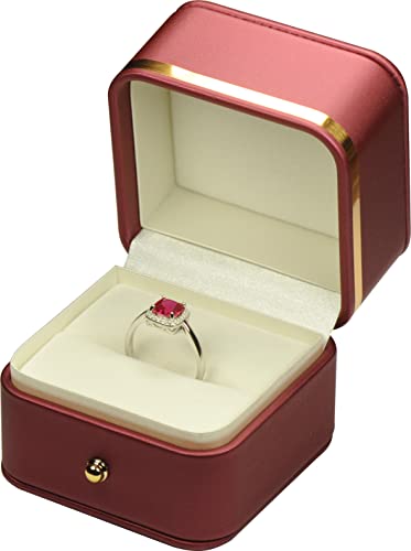 Red PU Ring Box