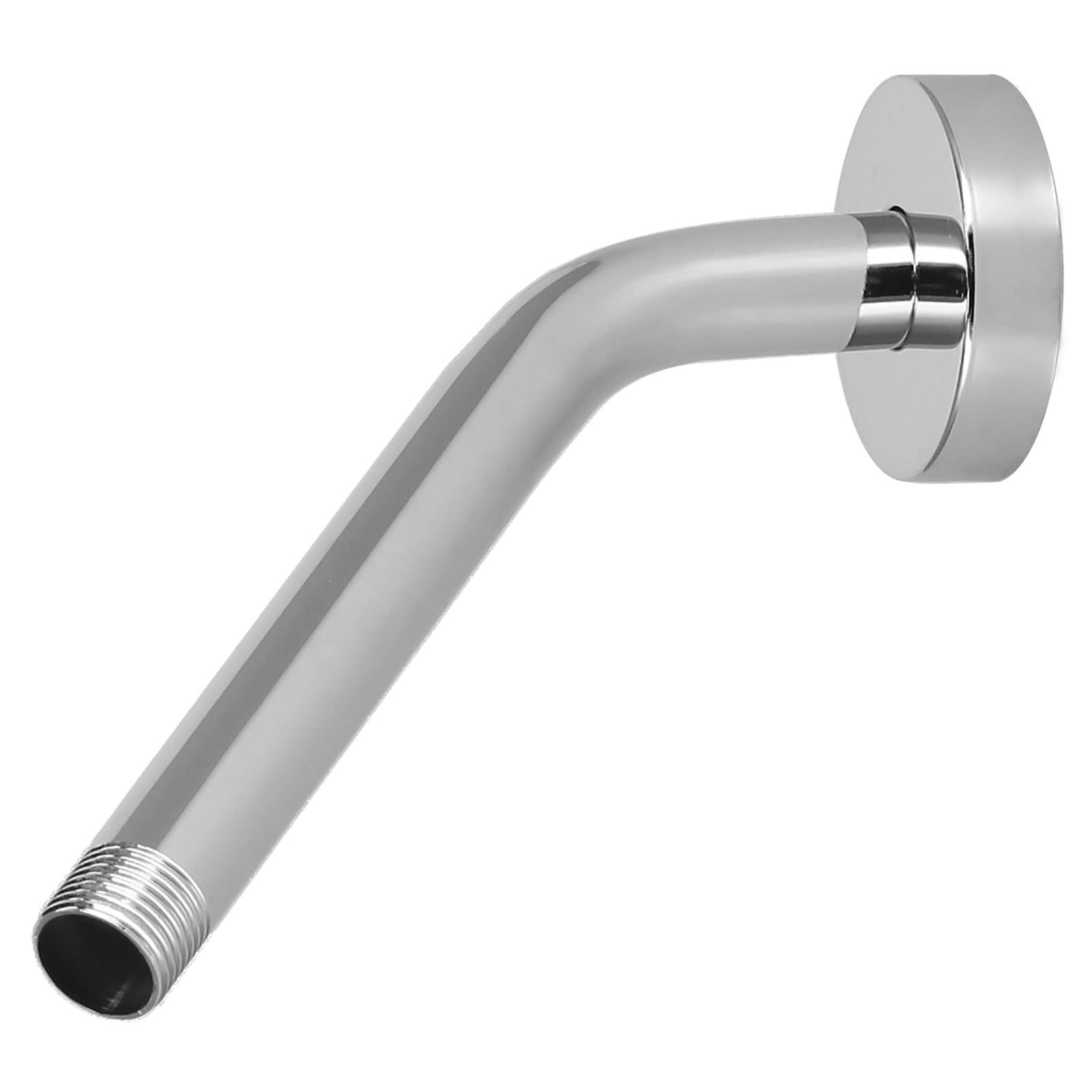 Stainless Steel Shower Head Extension Arm - 6 Inch NPT Shower Riser Tube with US Plating for Bathroom & Toilet | Round Concealed Design for Easy Installation | Perfect for Adjustable Shower Height & Space Saving
