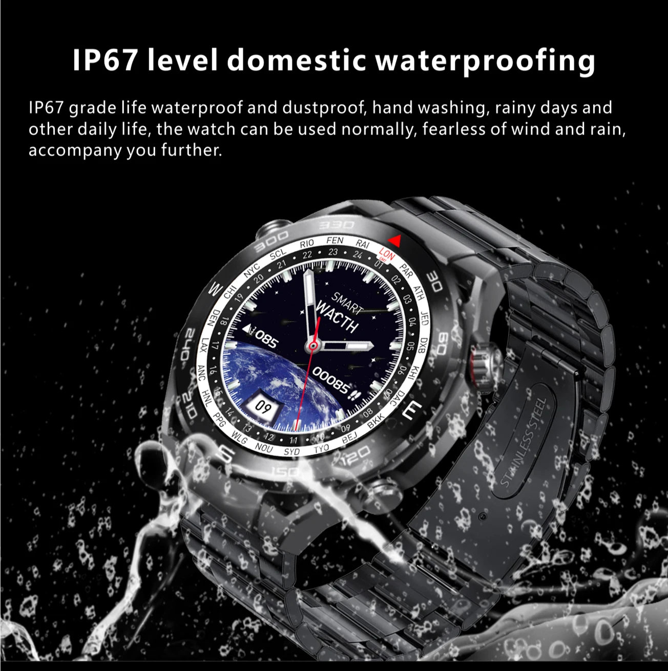 VALDUS HD Fit Pro Smartwatch - Fitness Tracker with Heart Rate Monitor, Sleep Tracking & Waterproof Design for Men & Women - Perfect for Running, Swimming & Daily Activity Tracking