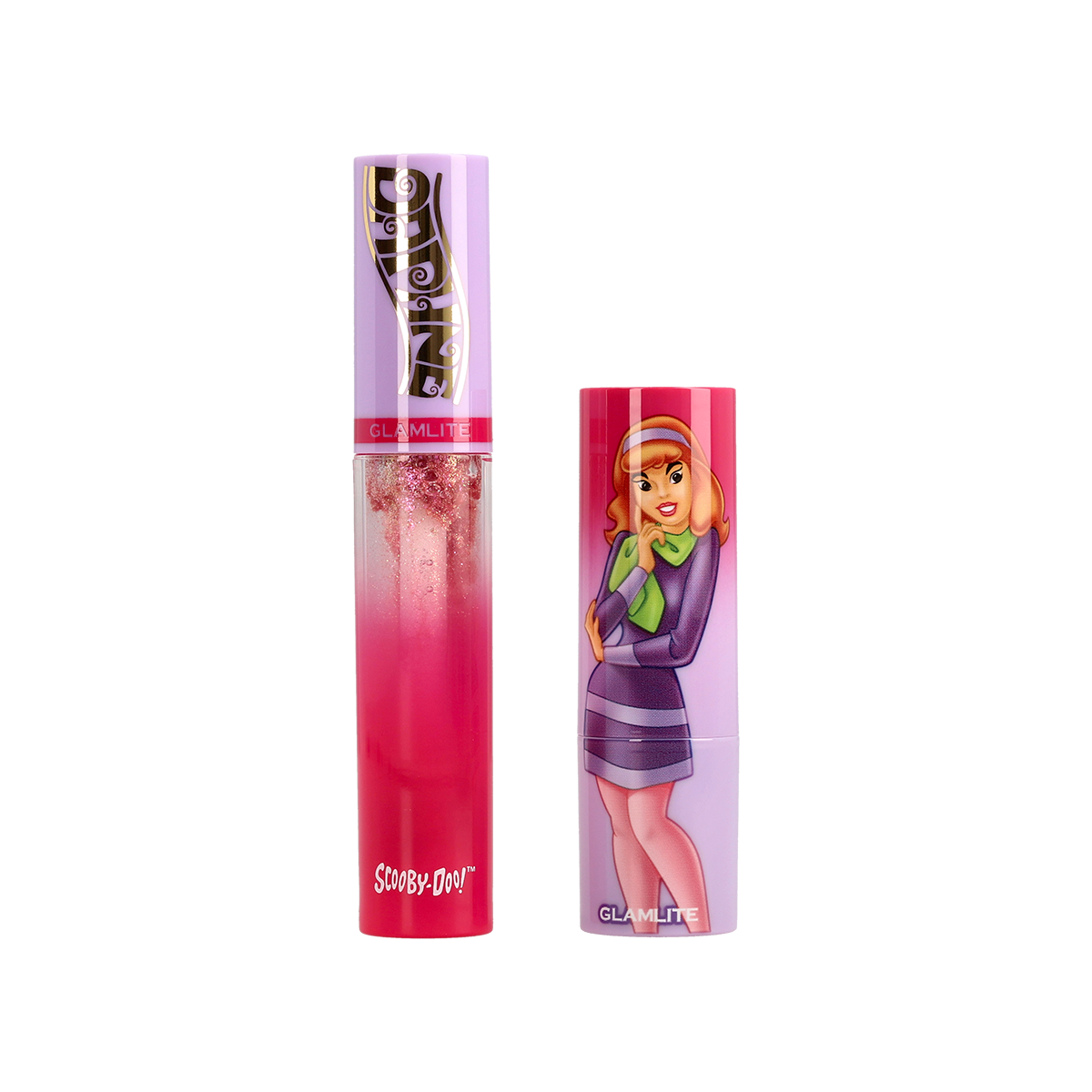 Glamlite Scooby Doo x Daphne Lip Kit - Velvet Matte Lipstick & Lip Liner Set, Long Lasting & Cruelty Free - Perfect for Cosplay, Halloween & Cartoon Themed Parties
