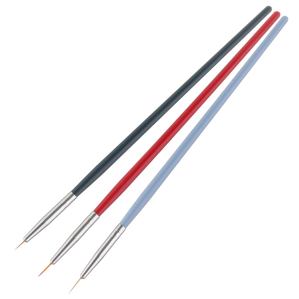 JHHDP 3-Piece Nylon Paint Brush Set with Wooden Handle - Assorted Sizes for Watercolor, Oil & Acrylic Painting - Perfect for Artists, Hobbyists & DIY Craft Projects