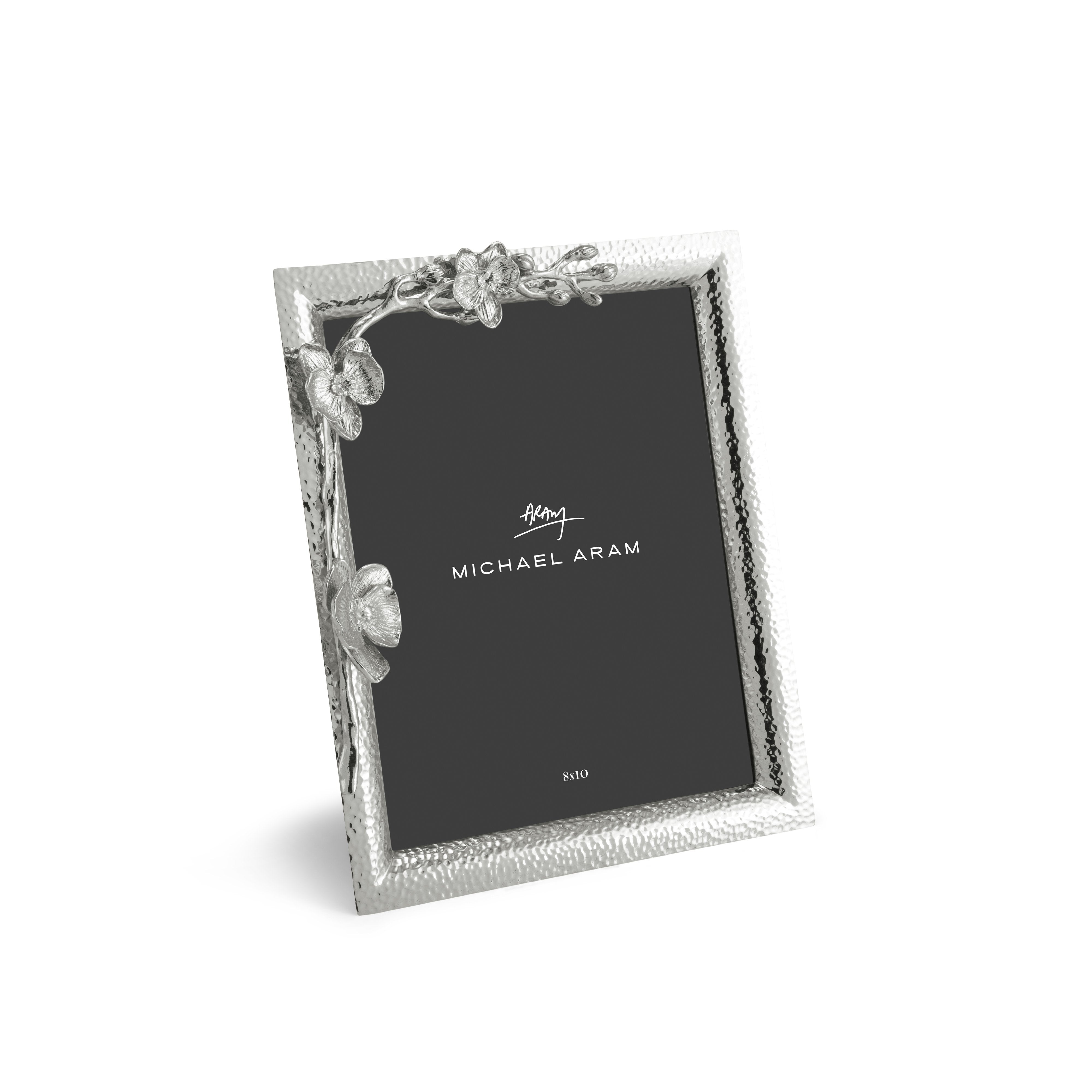 Elegant White Orchid Picture Frame - Perfect for Home Decor, Wedding Photos & Wall Art Displays