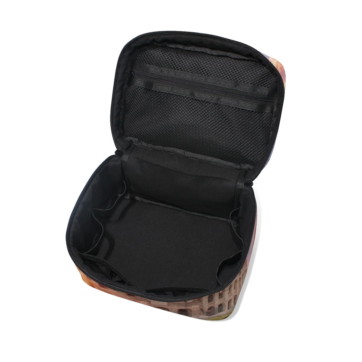 Cooper Girl Rome Colosseum Amphitheater Cosmetic Bag - Waterproof Travel Makeup Train Case Storage Organizer for Women | Perfect for Travel, Gym & Daily Use