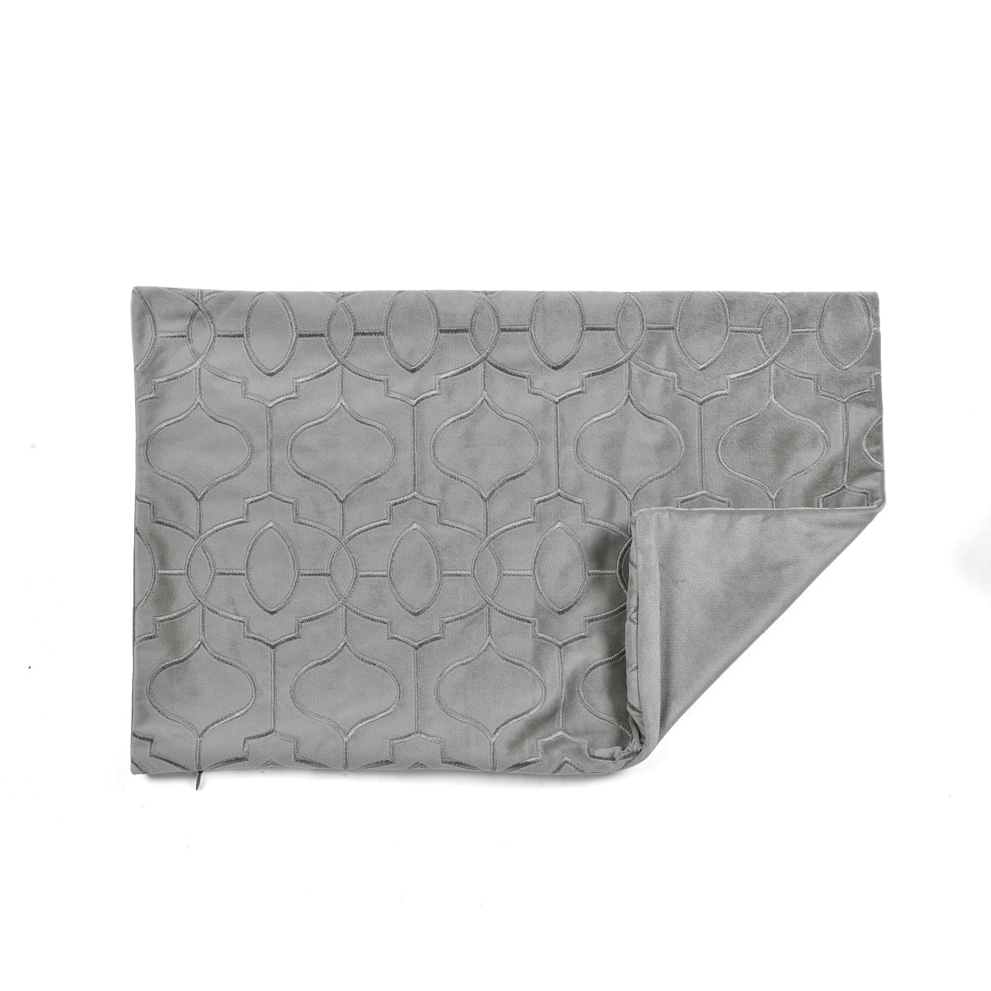 Velvet Geo Decorative Pillow Cover - Modern Geometric Throw Pillow Case for Sofa, Bed & Home Decor - Soft Luxury Cushion Cover for Living Room, Bedroom