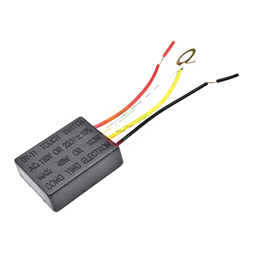 3-Way Touch Sensor Dimmer Switch for Lamps & Bulbs - AC 100-240V Touch Control Light Switch - Perfect for Bedside Lamps, Desk Lights & Home Lighting Fixtures