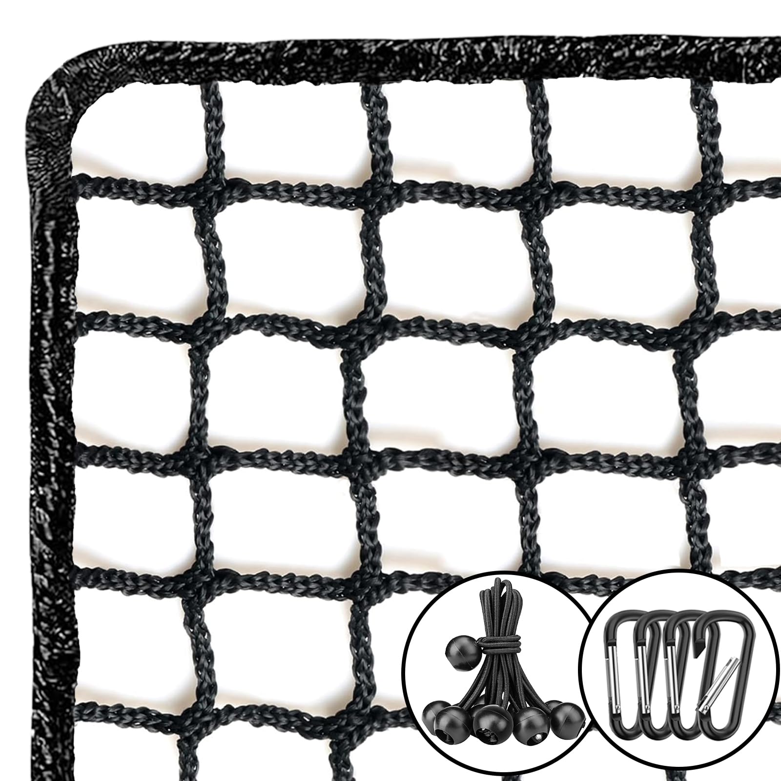 **Heavy Duty Golf Practice Net - Sports Barrier Netting for Golf, Baseball, Hockey & Soccer - DIY Ball Training Net for Backyard & Indoor Use**