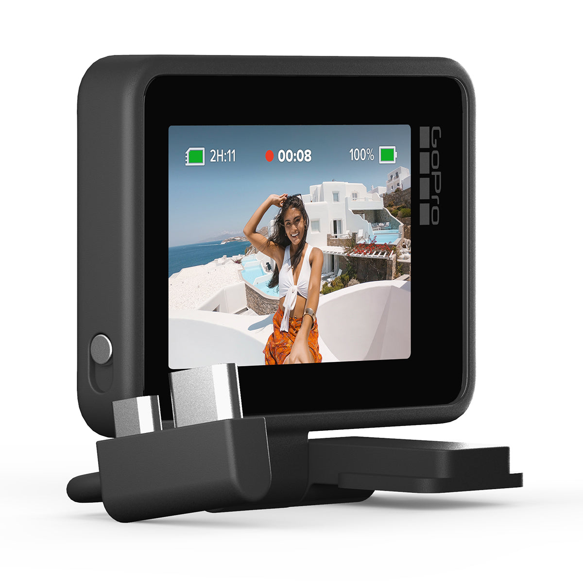 GoPro Display Mod for HERO12/11/10/9/8 - External Touchscreen LCD Monitor for Action Camera - Perfect for Vlogging, Travel & Outdoor Adventures