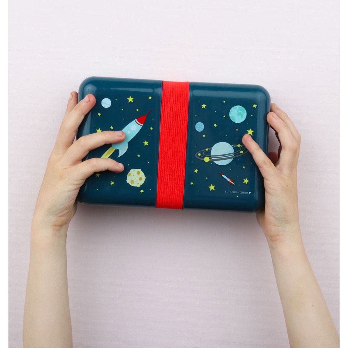 A Little Lovely Company Lunch Box Space - Insulated Bento Box for Office, School & Picnic - Leakproof Food Container for Adults & Kids - Perfect for Meal Prep, Work Lunch & Outdoor Activities