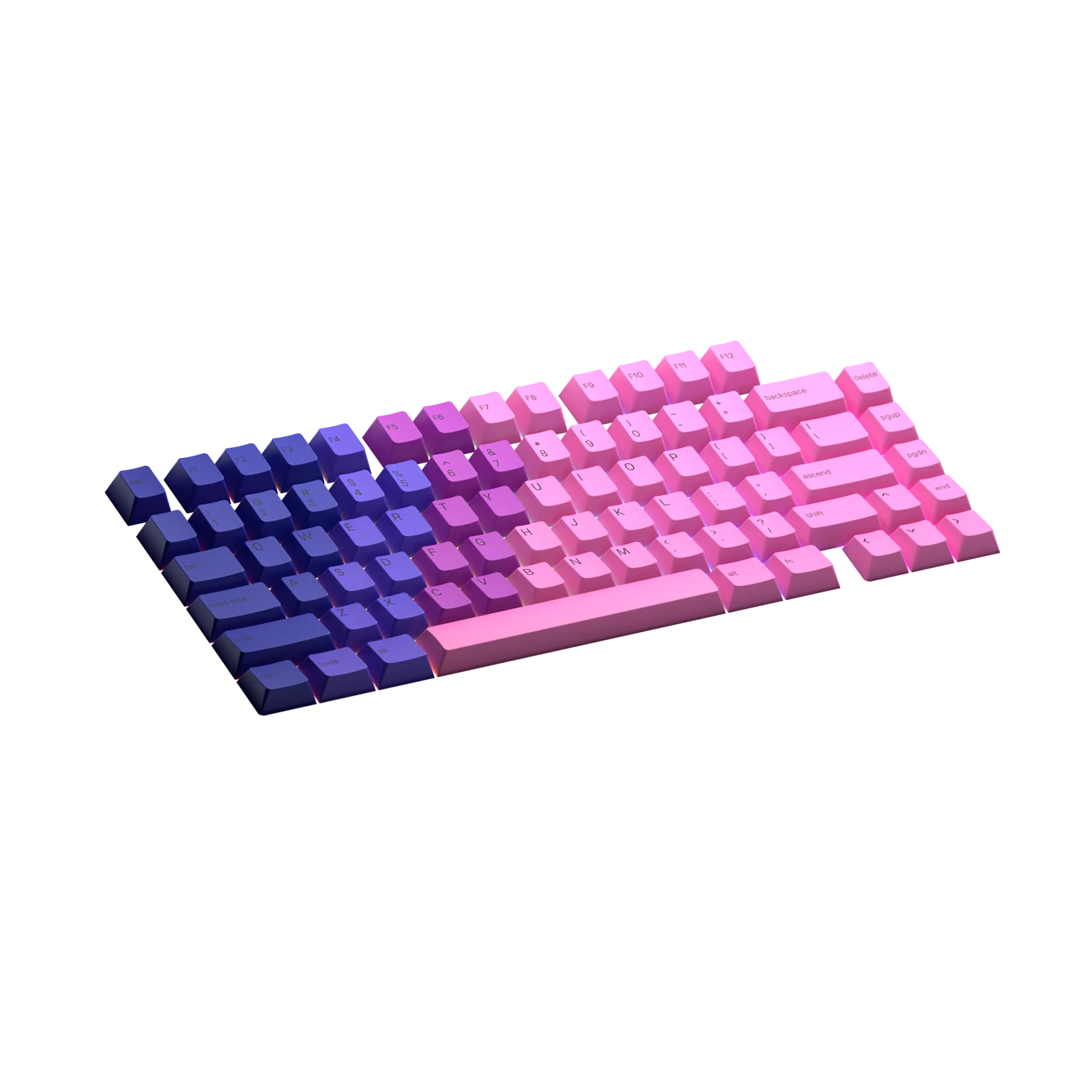 Nebula Keycaps for Mechanical Keyboards - Custom RGB Backlit Keycap Set for Gaming & Typing - Perfect for PC, Mac, and Laptop Keyboards