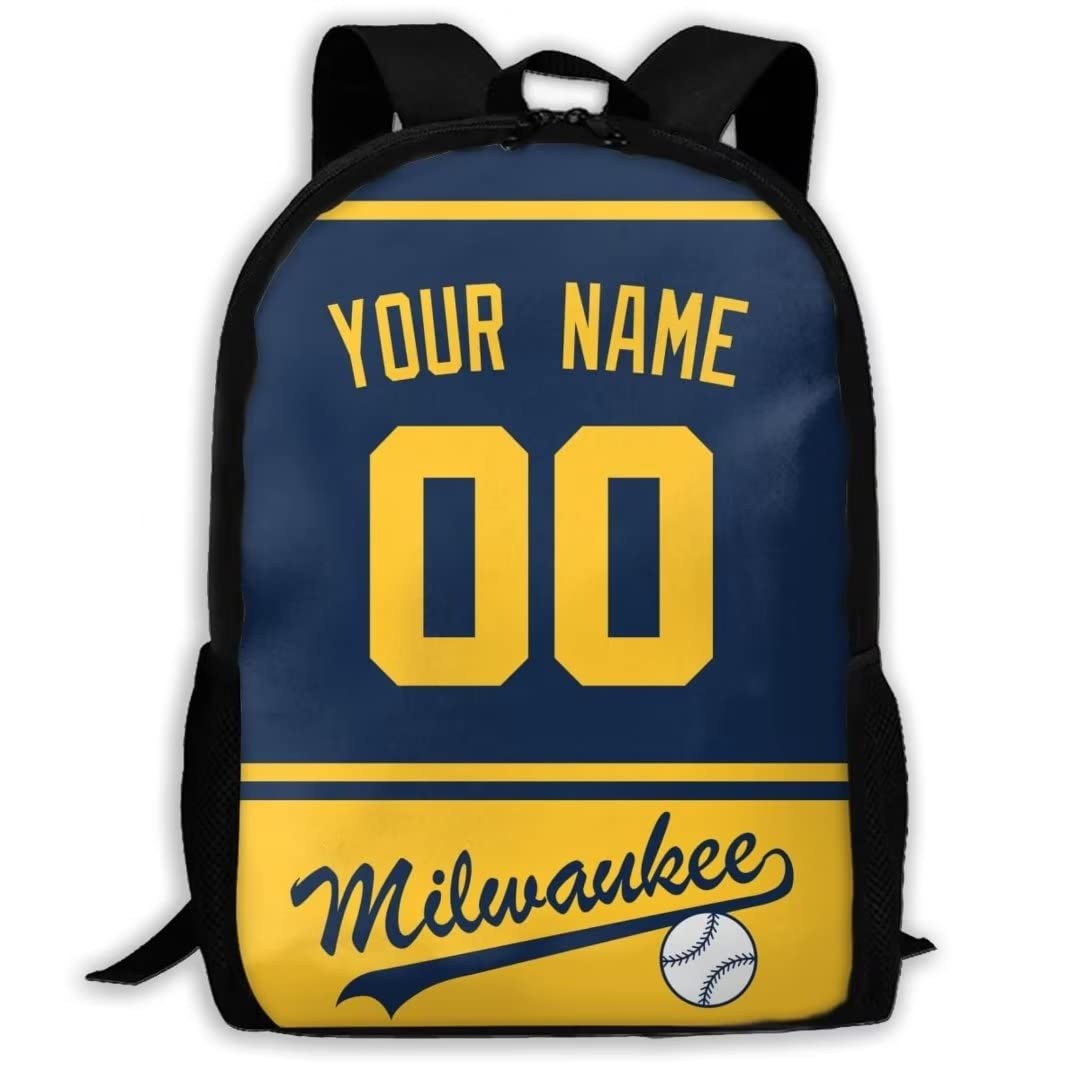 Custom School Backpack with Laptop Compartment - Durable Travel Backpack for Men, Women & Kids | Perfect for College, Office & Outdoor Adventures - Milwaukee Backpack
