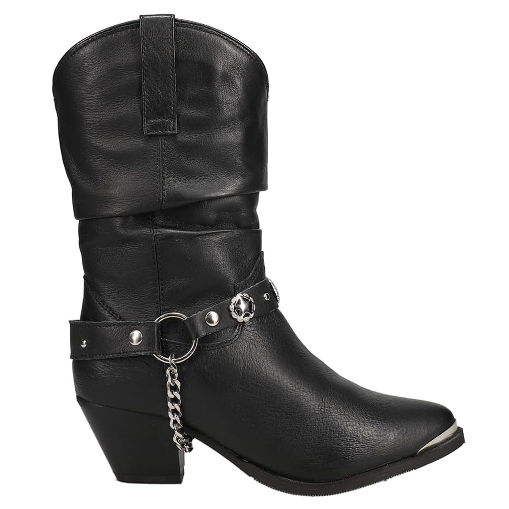 Dingo Women's Olivia Pointed Toe Pull On Casual Boots - Mid Calf, 2-3