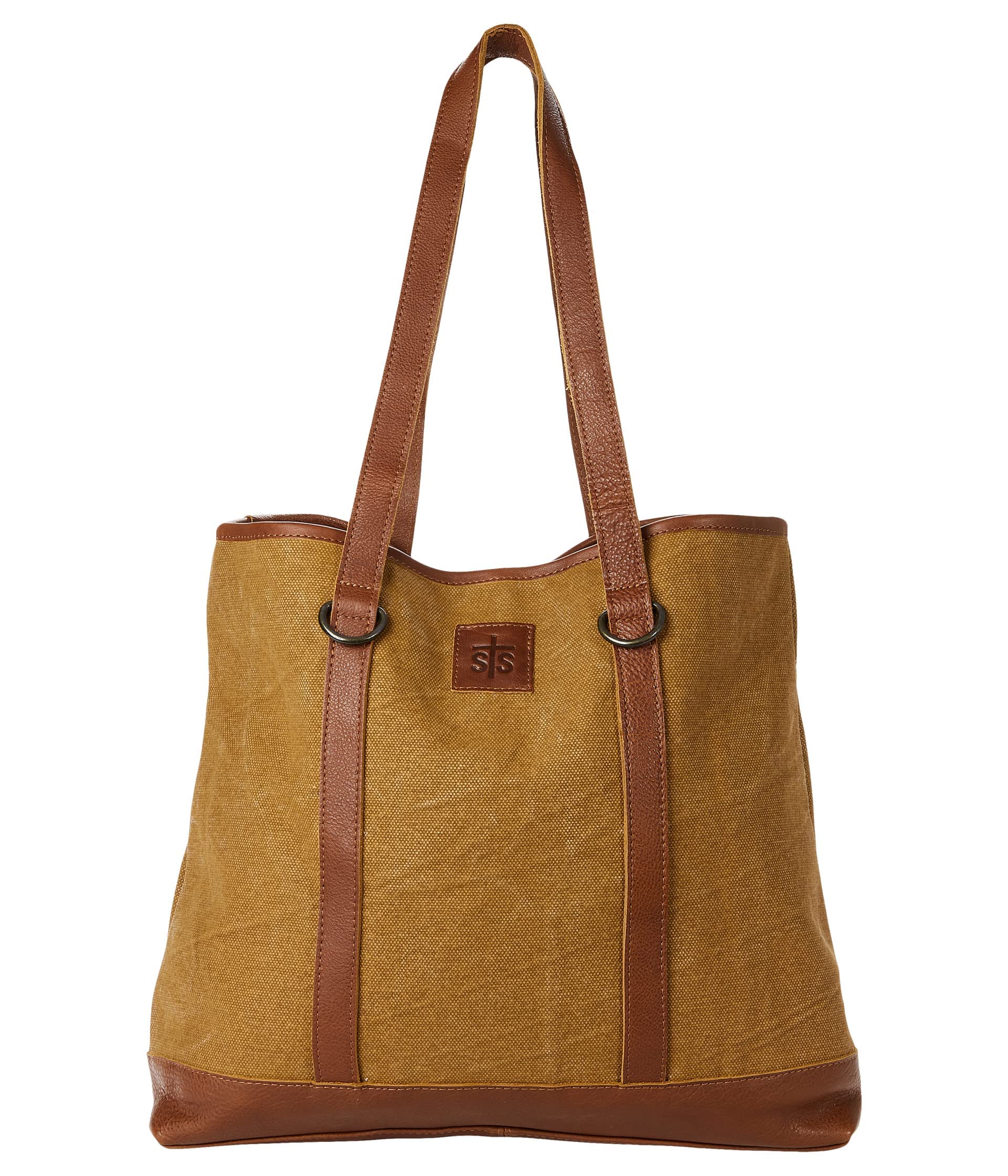 STS Ranchwear High Plains Large Tote Bag for Women - Durable Canvas Handbag in Tan - Perfect for Work, Travel & Outdoor Adventures