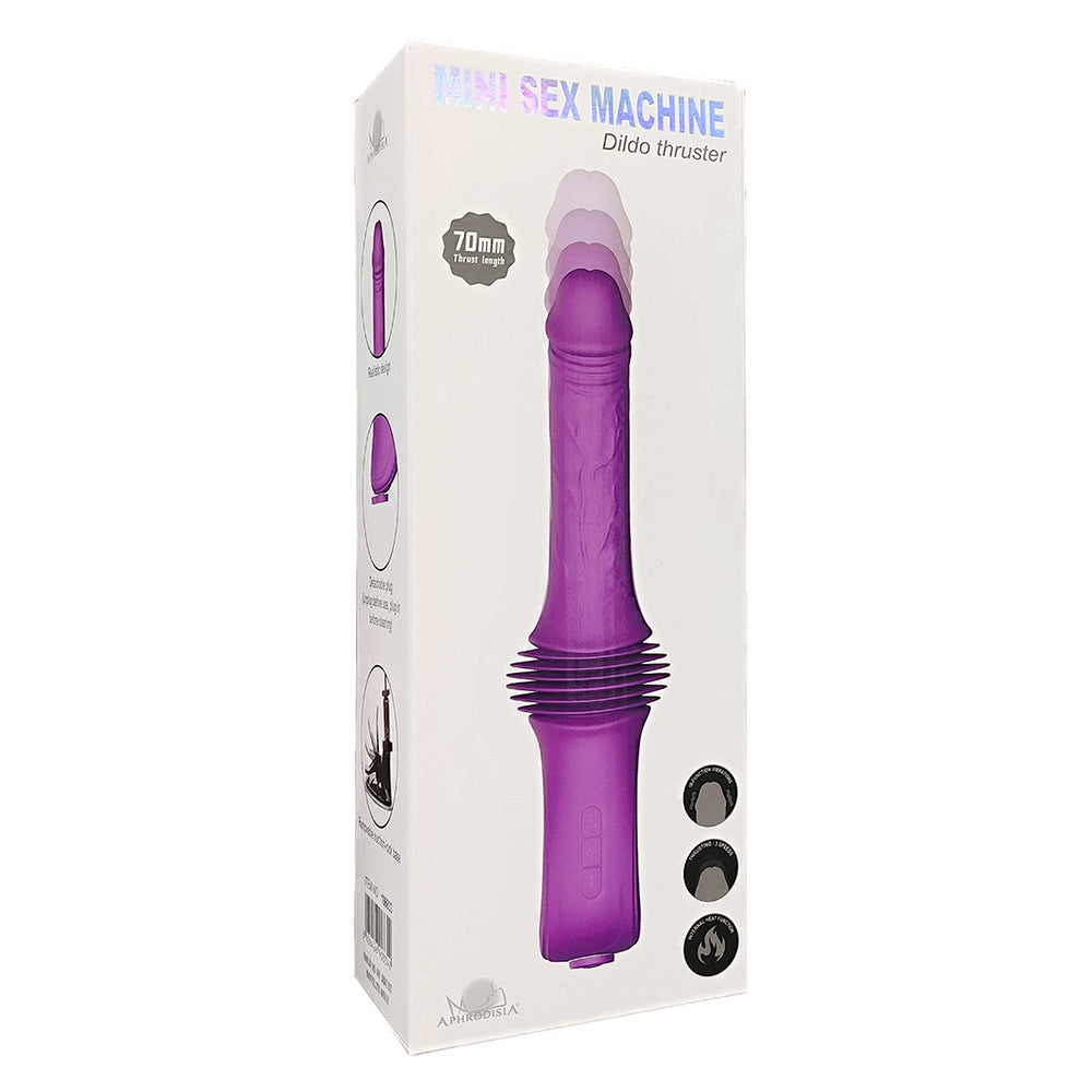 Aphrodisia Mini Dildo Thruster Sex Machine with Suction Cup Mount - Powerful Hands-Free Pleasure for Couples & Solo Play