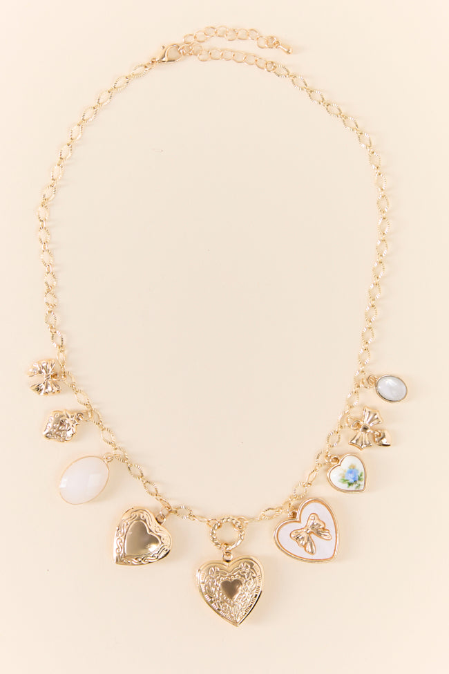 Anabelle 14K Gold Heart Charm Necklace for Women - Elegant Layering Jewelry Gift for Valentine's Day, Anniversary & Birthday (Perfect for Everyday Wear & Special Occasions)