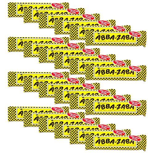 ABBA-ZABA Candy Bars - Pack of 24 | Classic Taffy Chews with Peanut Butter | Perfect for Halloween, Parties & Office Snacks