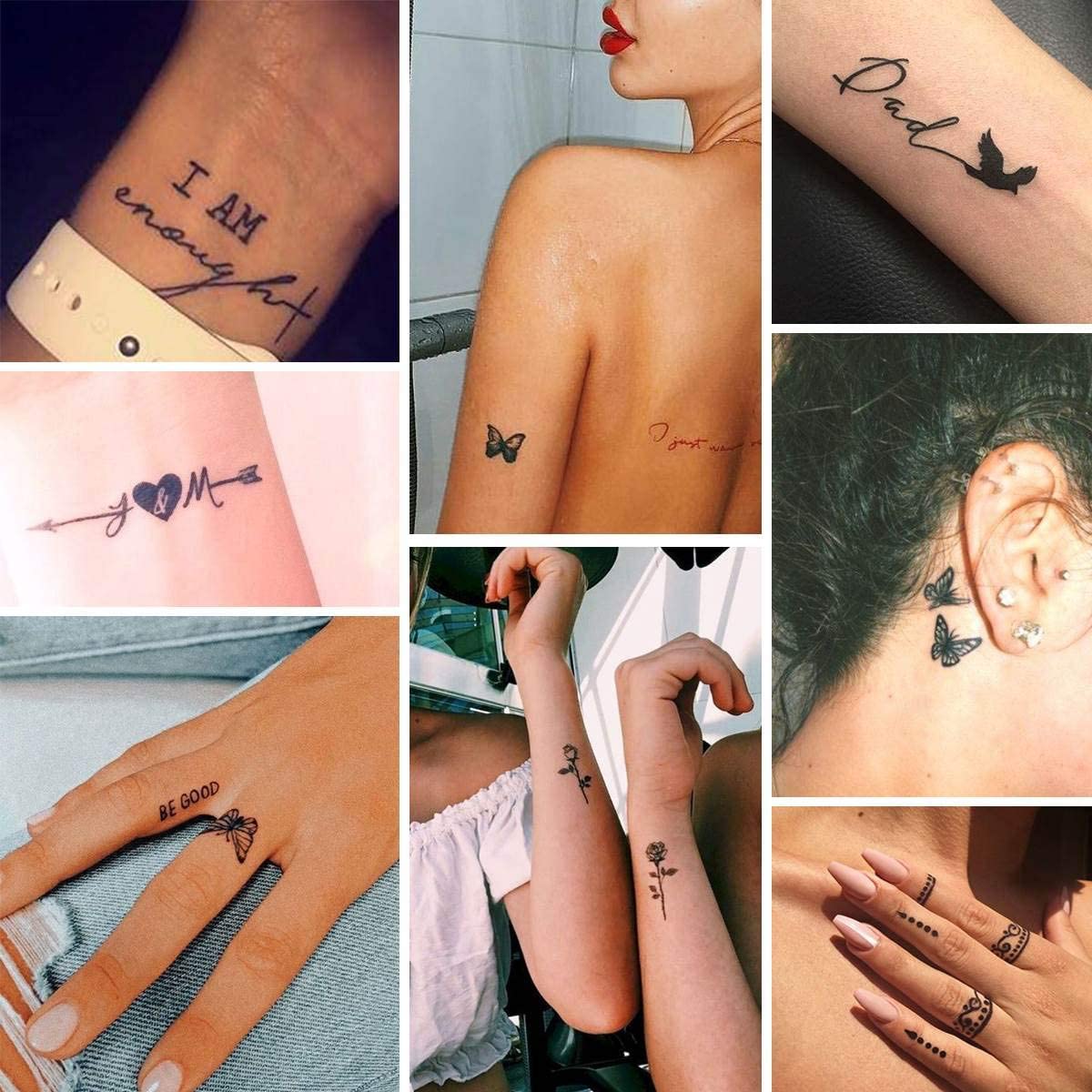 Premium Henna Stencils for Hands, Body, Fingers & Face | Mehndi Tattoo Stickers for Women, Girls & Kids | Pack of 2 Designs (NIV-307) | Perfect for Weddings, Festivals & DIY Body Art