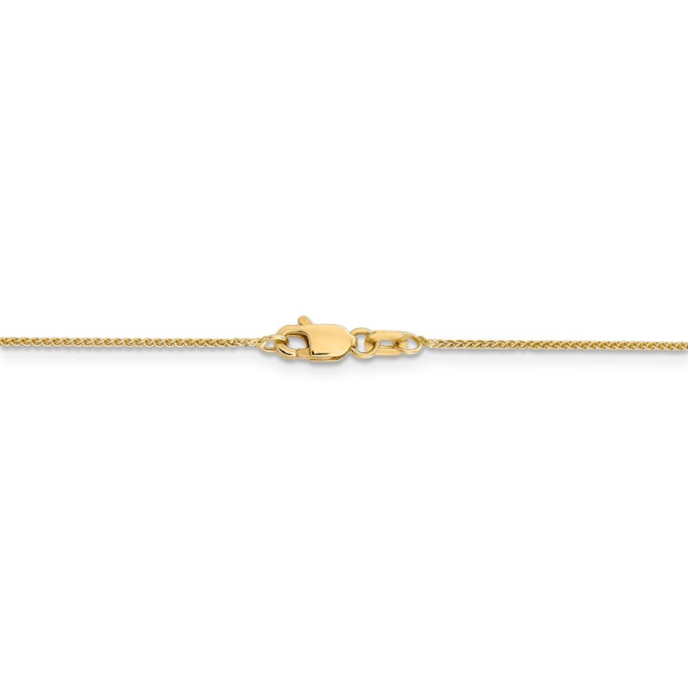 14K Yellow Gold 0.85mm Spiga Chain Pendant Necklace & Anklet - Diamond2Deal | Elegant Jewelry for Women, Gift for Her, Wedding, Anniversary & Special Occasions