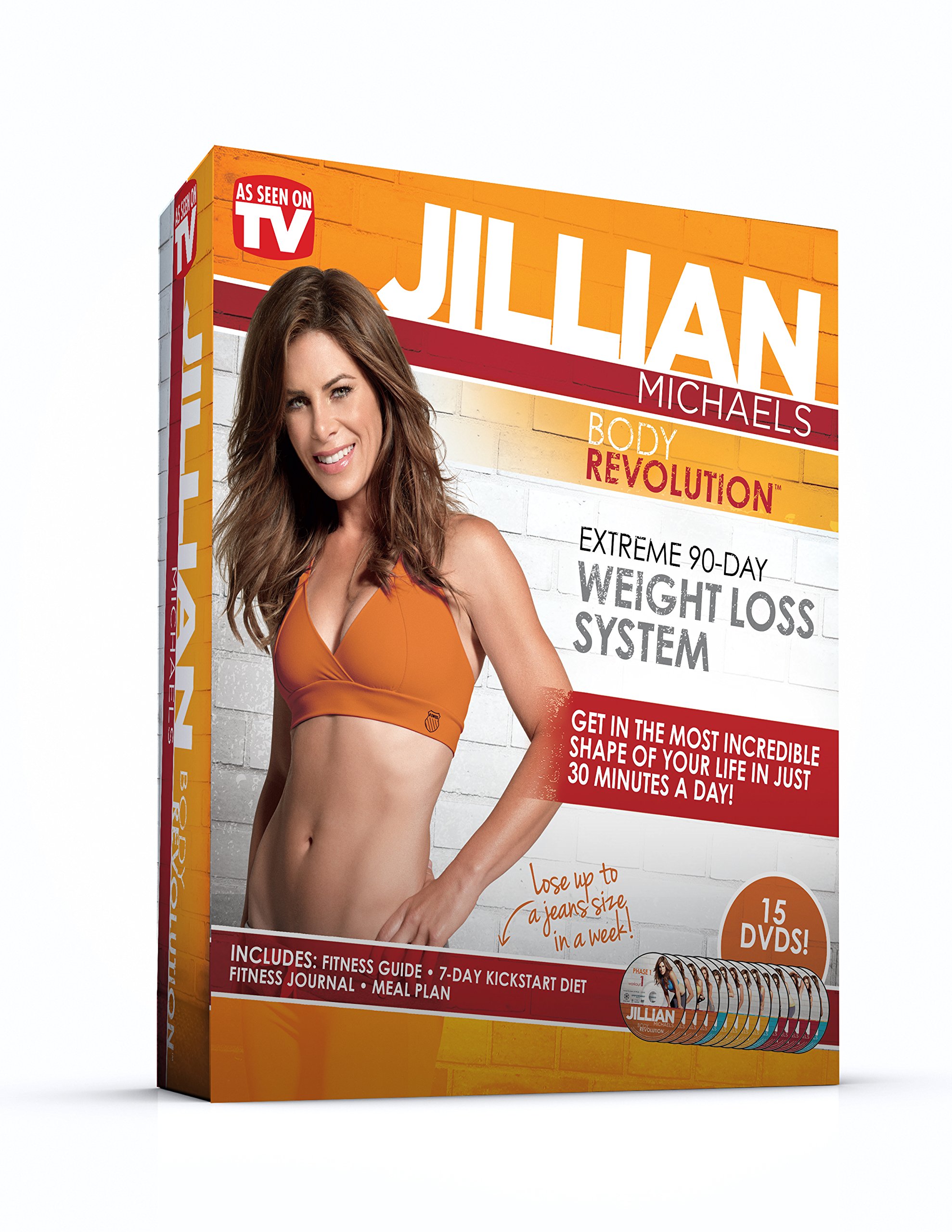 Jillian Michaels Body Revolution Workout Program - 90-Day Fitness Plan for Weight Loss & Toning | Home Gym Exercise DVD Set for Women & Men