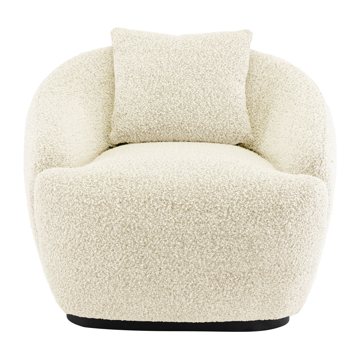 Avalon Boucle Swivel Armchair - Modern Velvet Accent Chair with 360° Rotation for Living Room, Bedroom, or Office - Comfortable Lounge Chair for Relaxing and Reading